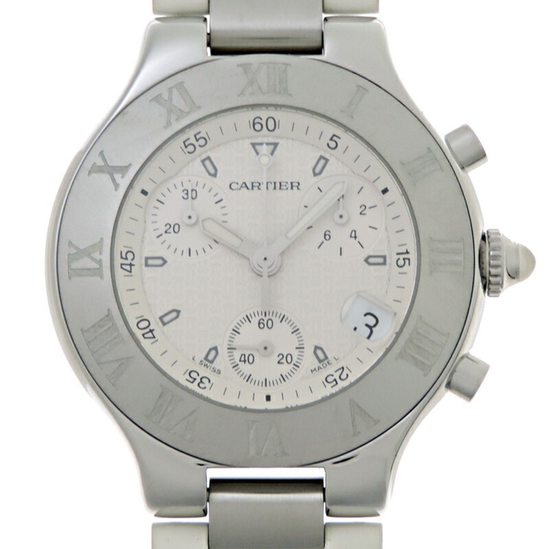 Cartier 21 Chronoscaph Watch LM Men's W10184U2