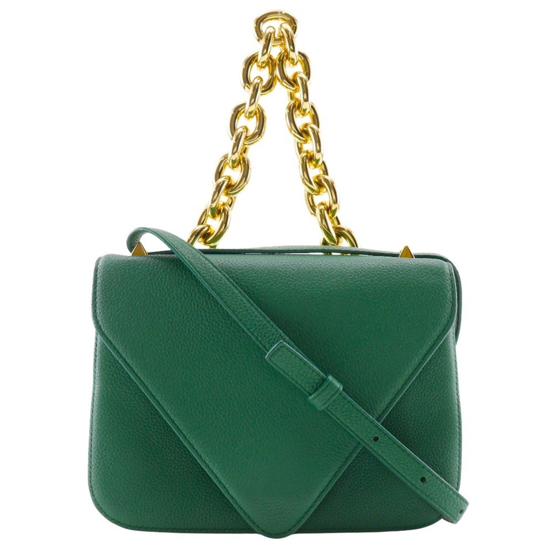 Bottega Veneta Mounting Envelope Shoulder Bag Chain Leather Flap