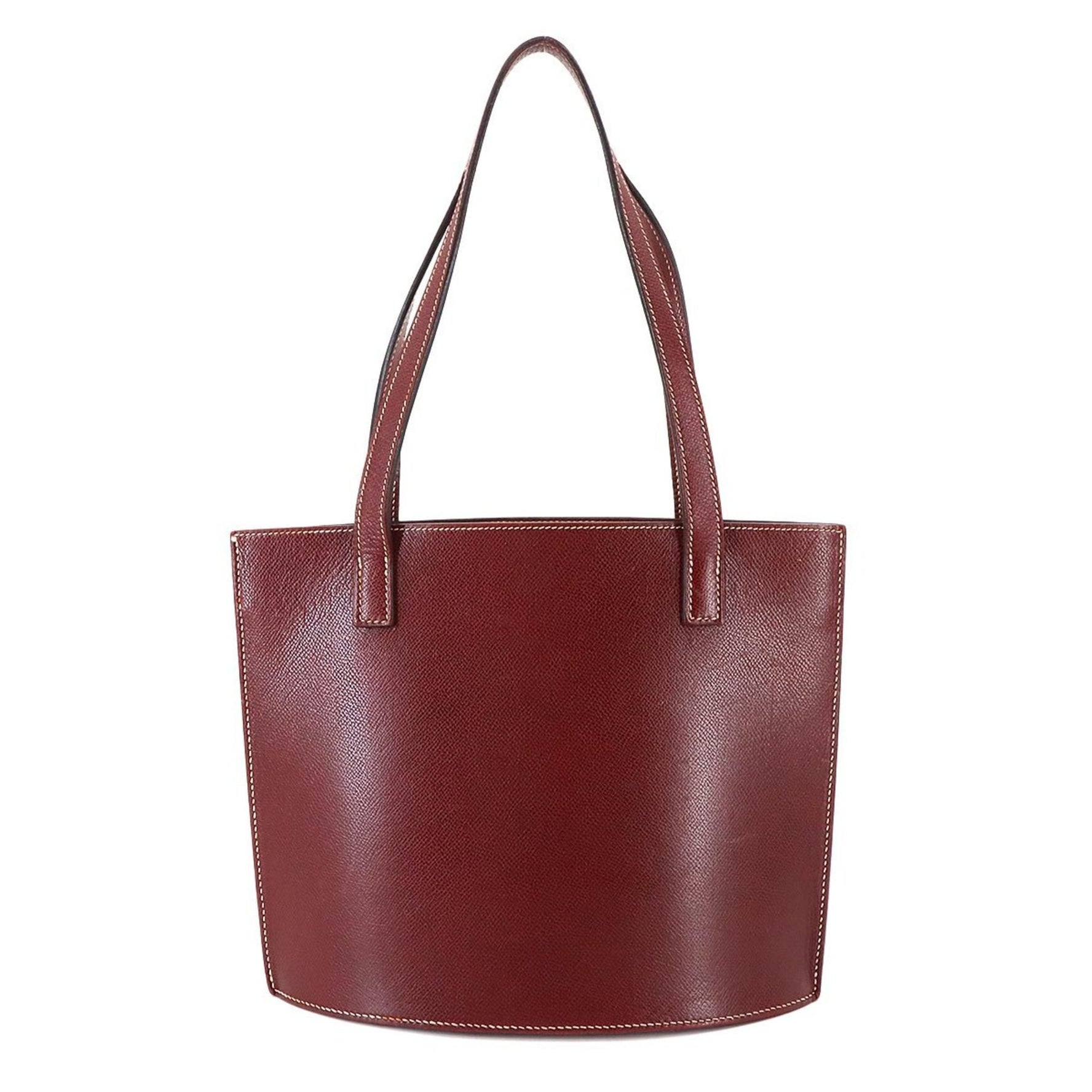 Hermes Hermès Tote Bag, Lise Rouge H, E Stamp, Gold Hardware