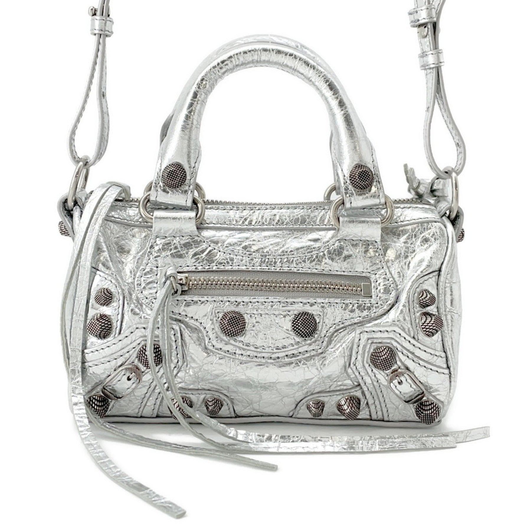 Balenciaga Le Cagoule Nano Leather Handbag BALENCIAGA 2-way
