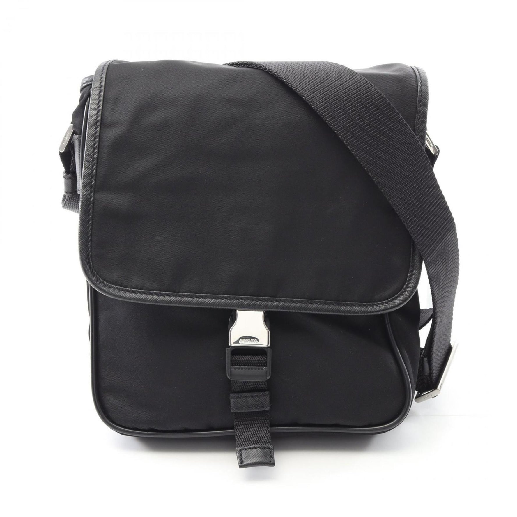 Prada shoulder bag in nylon and Saffiano leather women