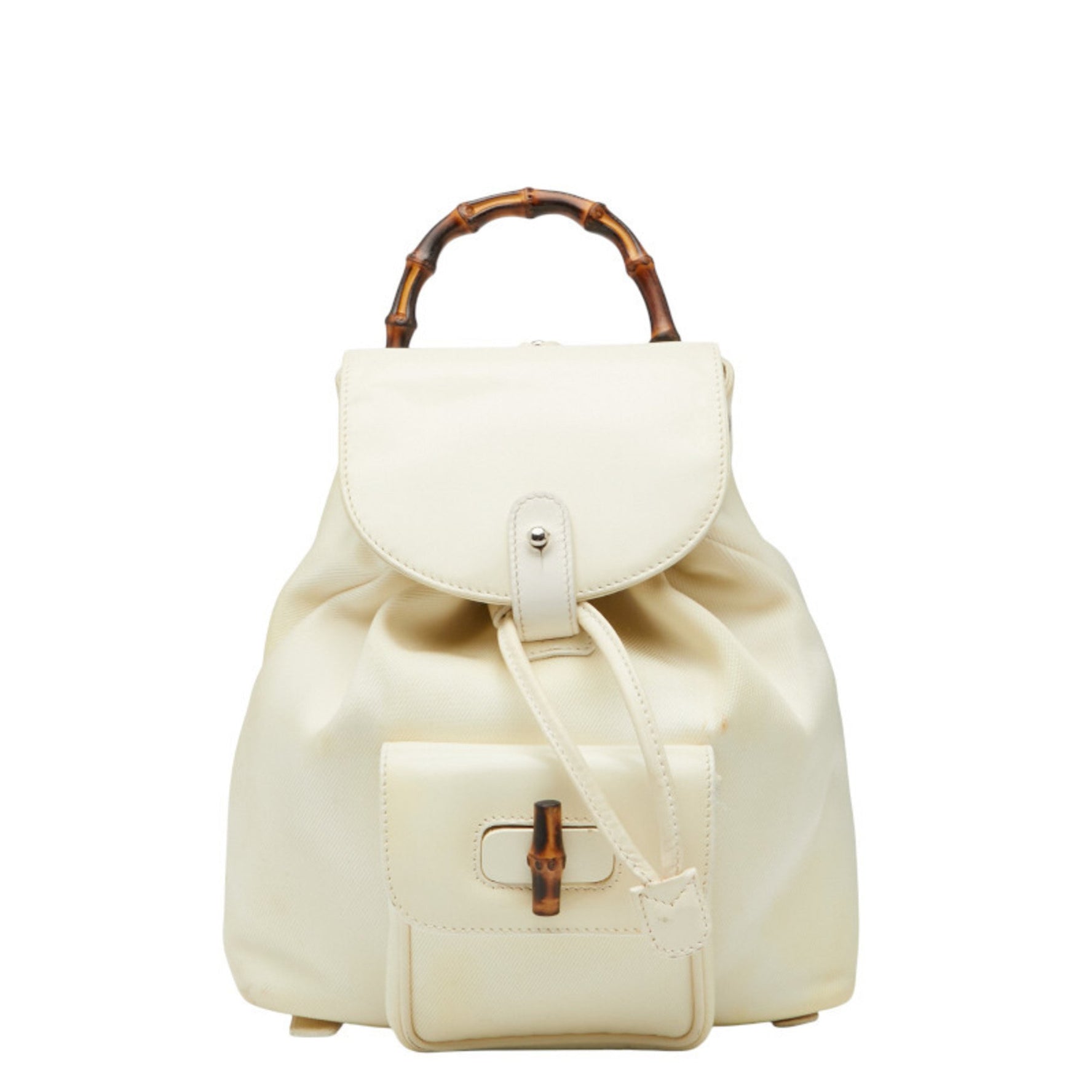 Gucci Bamboo Backpack 003 1705 0030 Nylon Leather