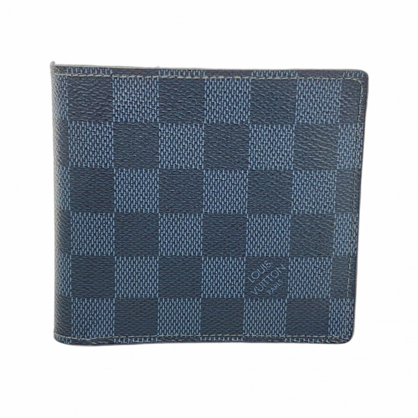Louis Vuitton Damier Cobalt Portefeuille Marco Wallet Navy Black