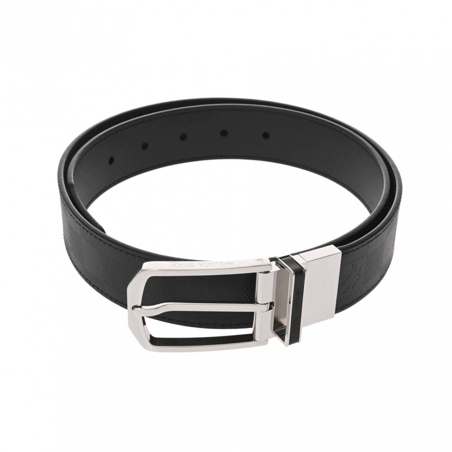 LOUIS VUITTON Leather Belt, Reversible