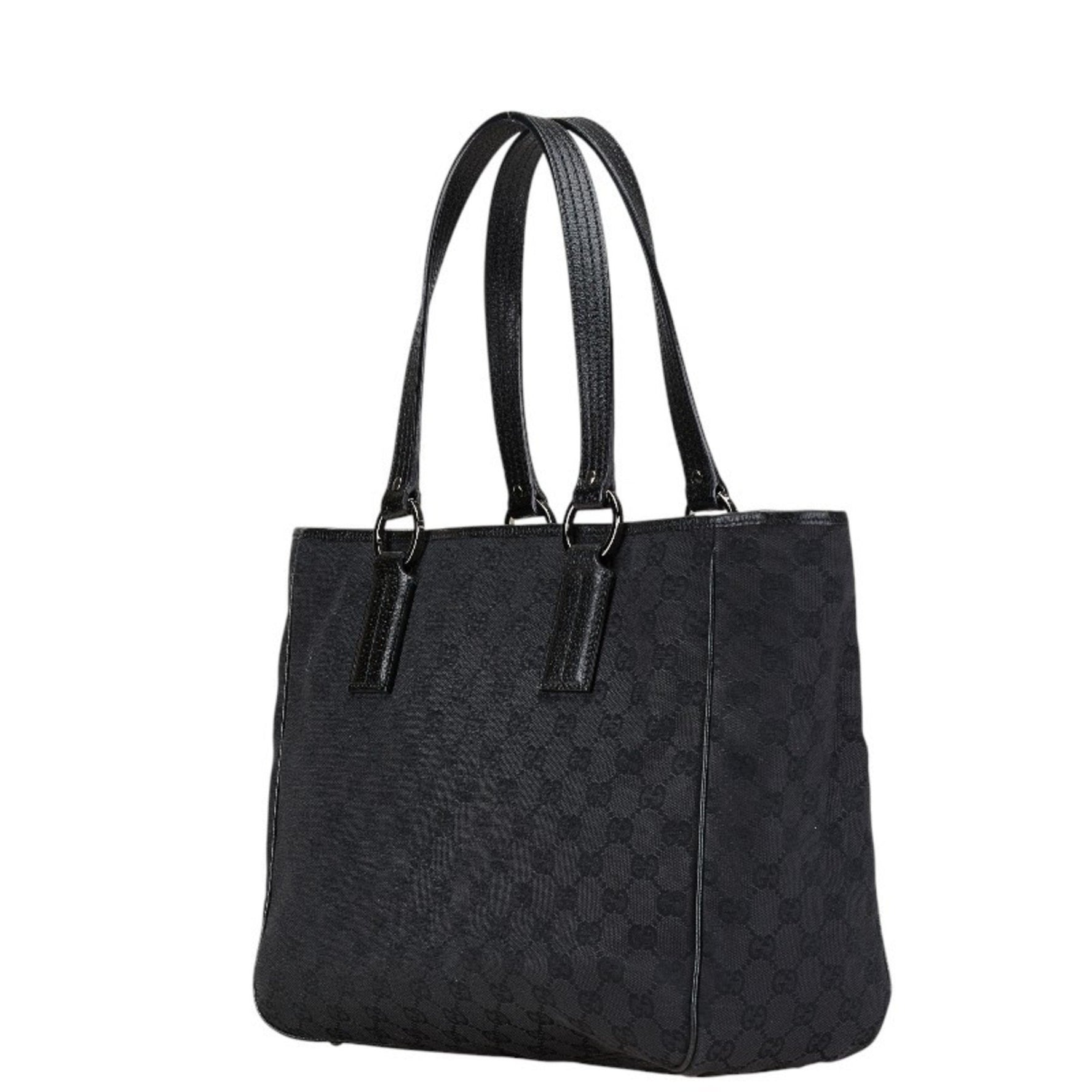 Gucci GG Canvas Tote Bag Shoulder Leather