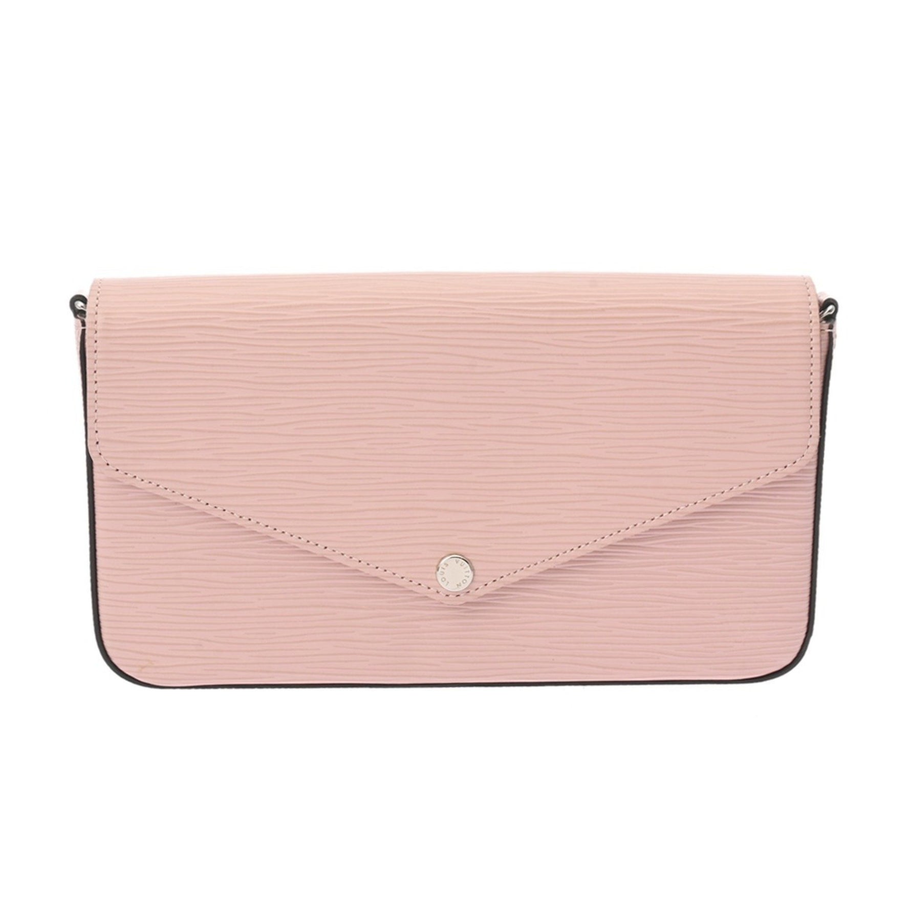 Louis Vuitton Epi Pochette Felicie Rose Ballerine Leather Shoulder Bag A