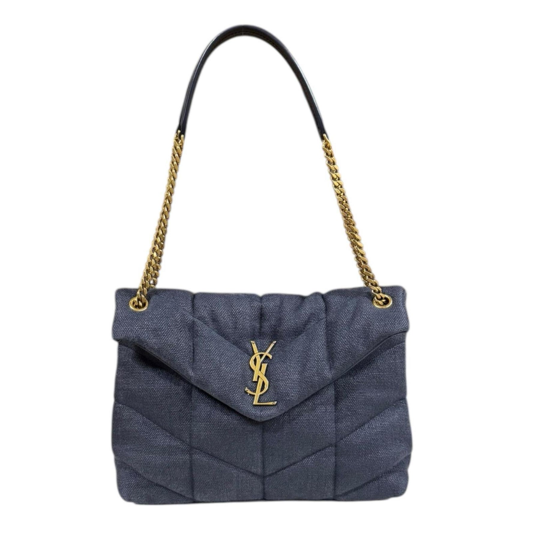 Saint Laurent Puffer Medium Shoulder Bag, Canvas, SAINT LAURENT