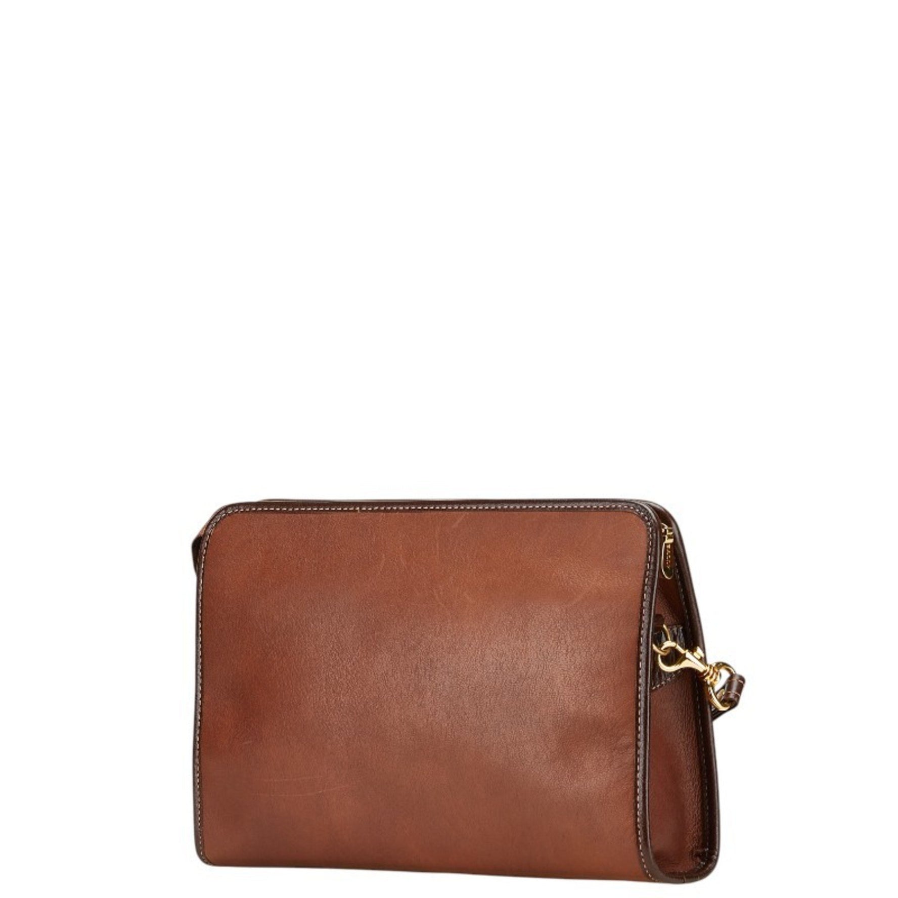 BALLY logo clutch bag in leather