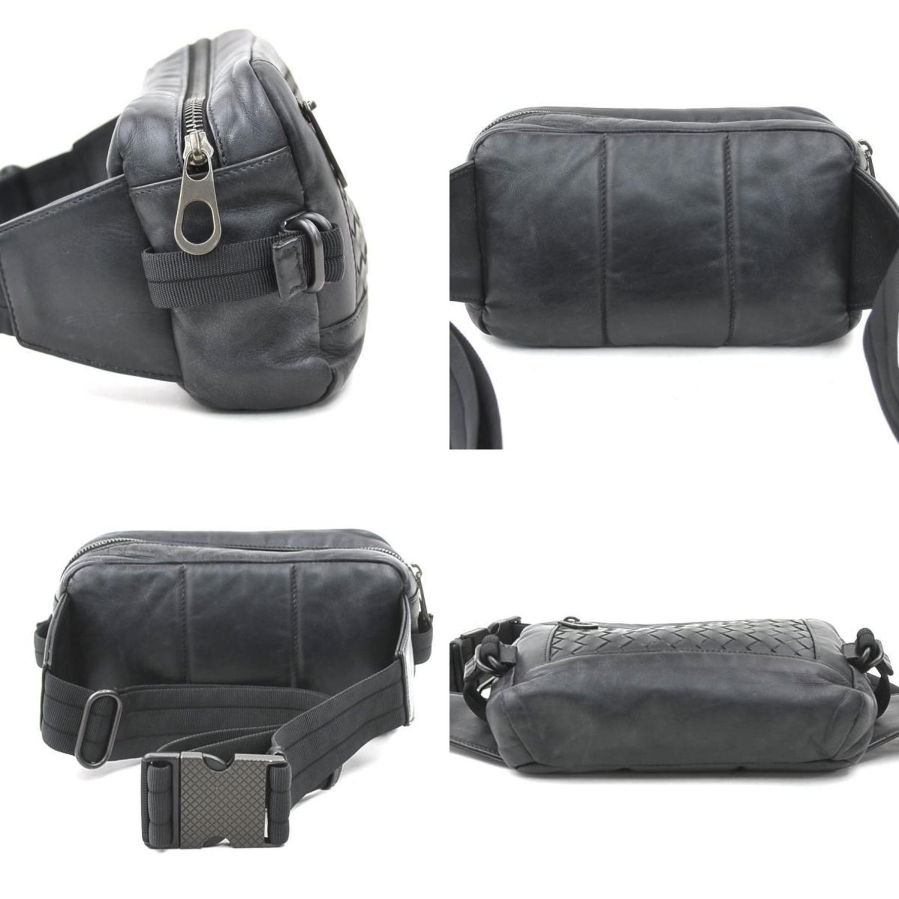Bottega Veneta Waist Bag Body Intrecciato Leather Men Women