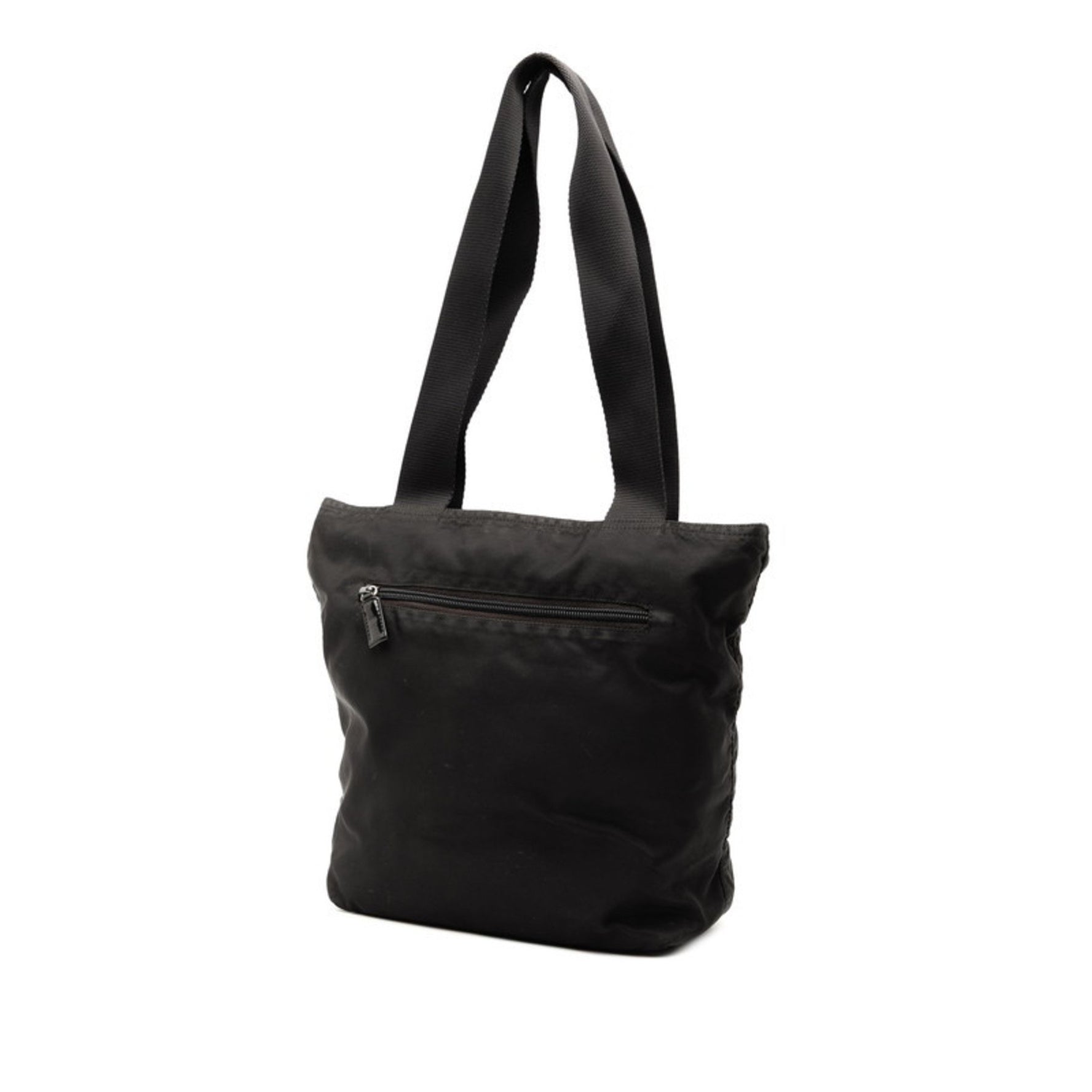 Prada Triangle Logo Tote Bag, Nylon