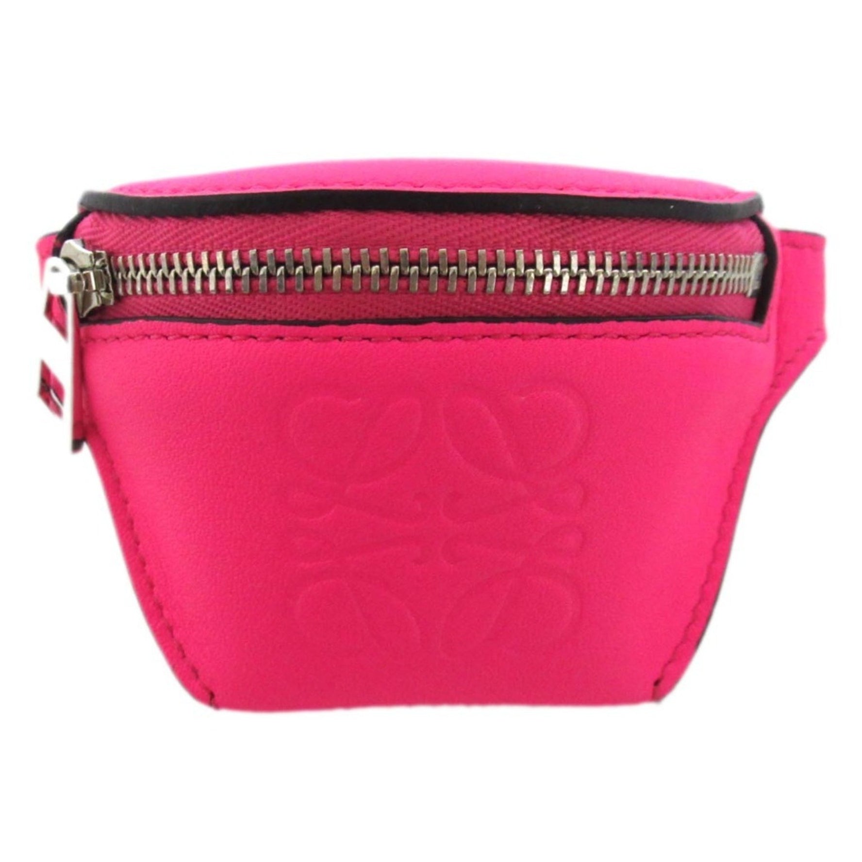 LOEWE Leather Wallet/Coin Case with Ankle Pouch Motif