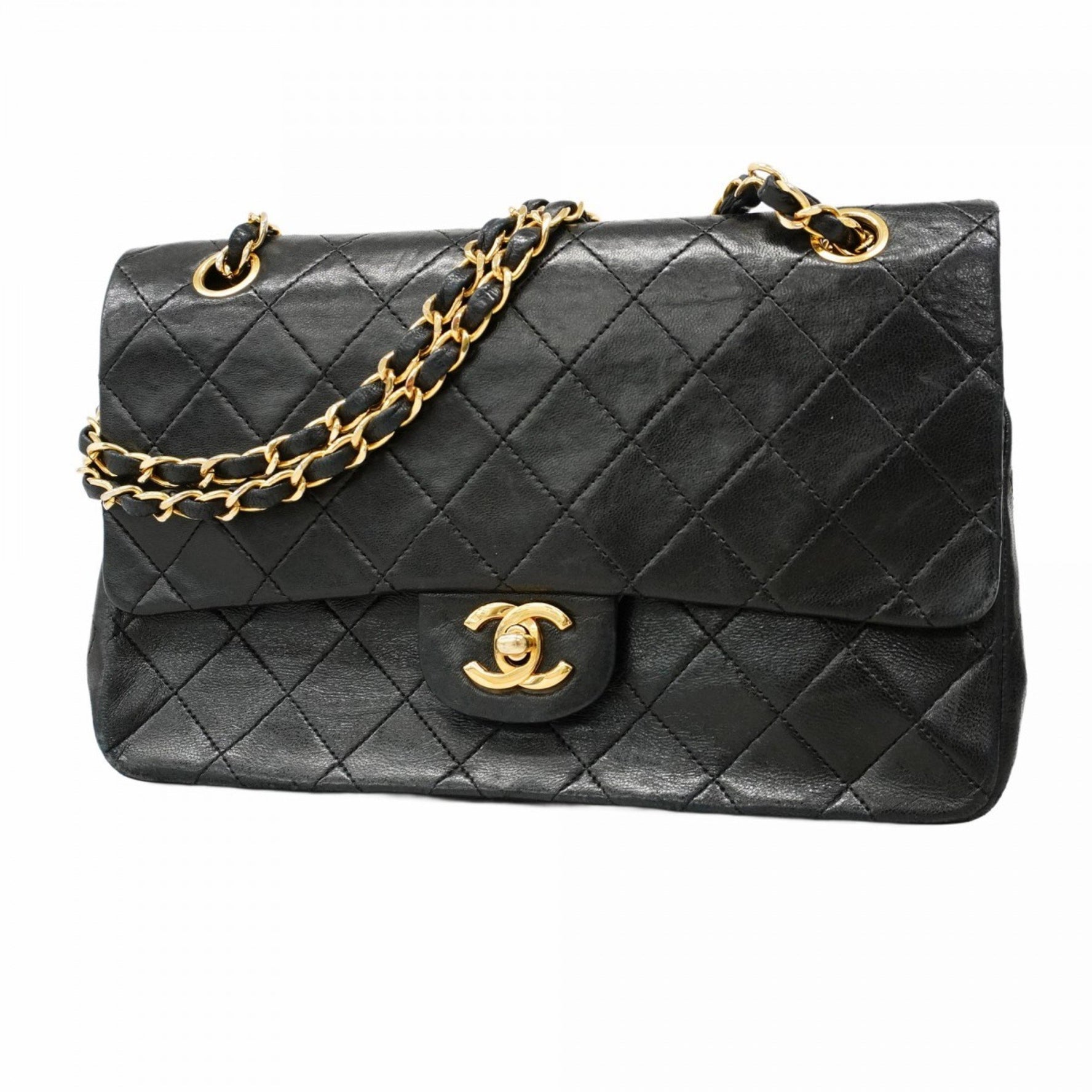Chanel Matelasse Shoulder Bag with Double Flap and Chain, Lambskin