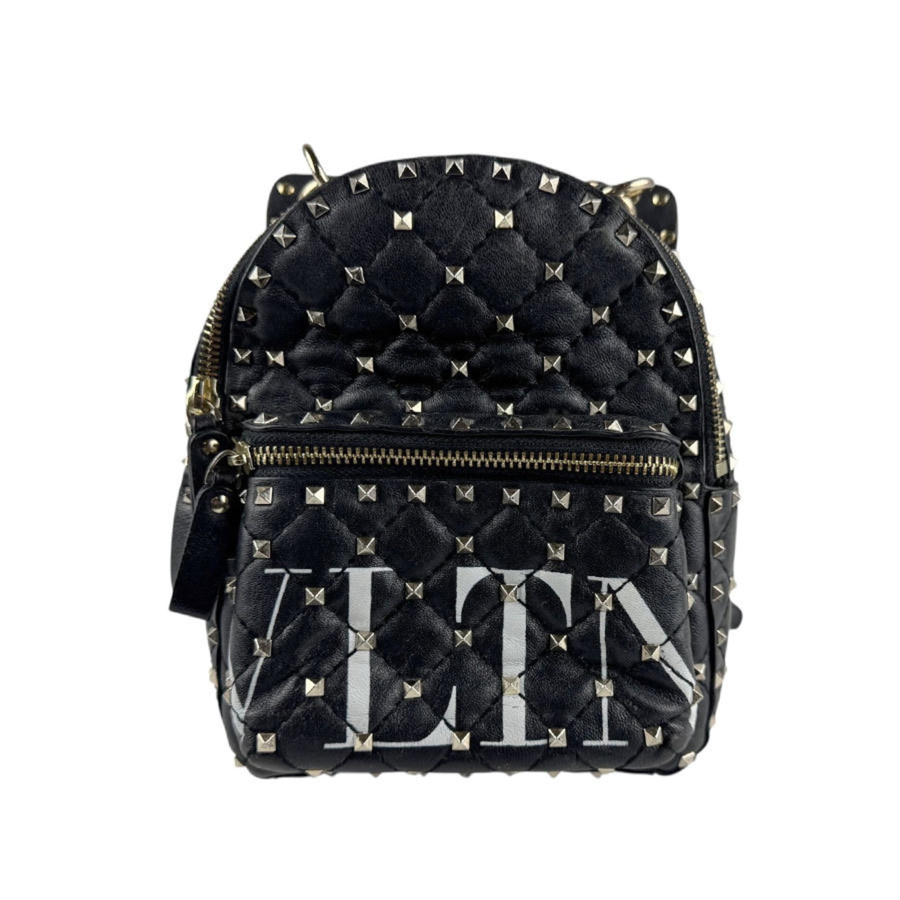 Valentino Garavani Rockstud Spike Leather Backpack in Black for Women (z6704)