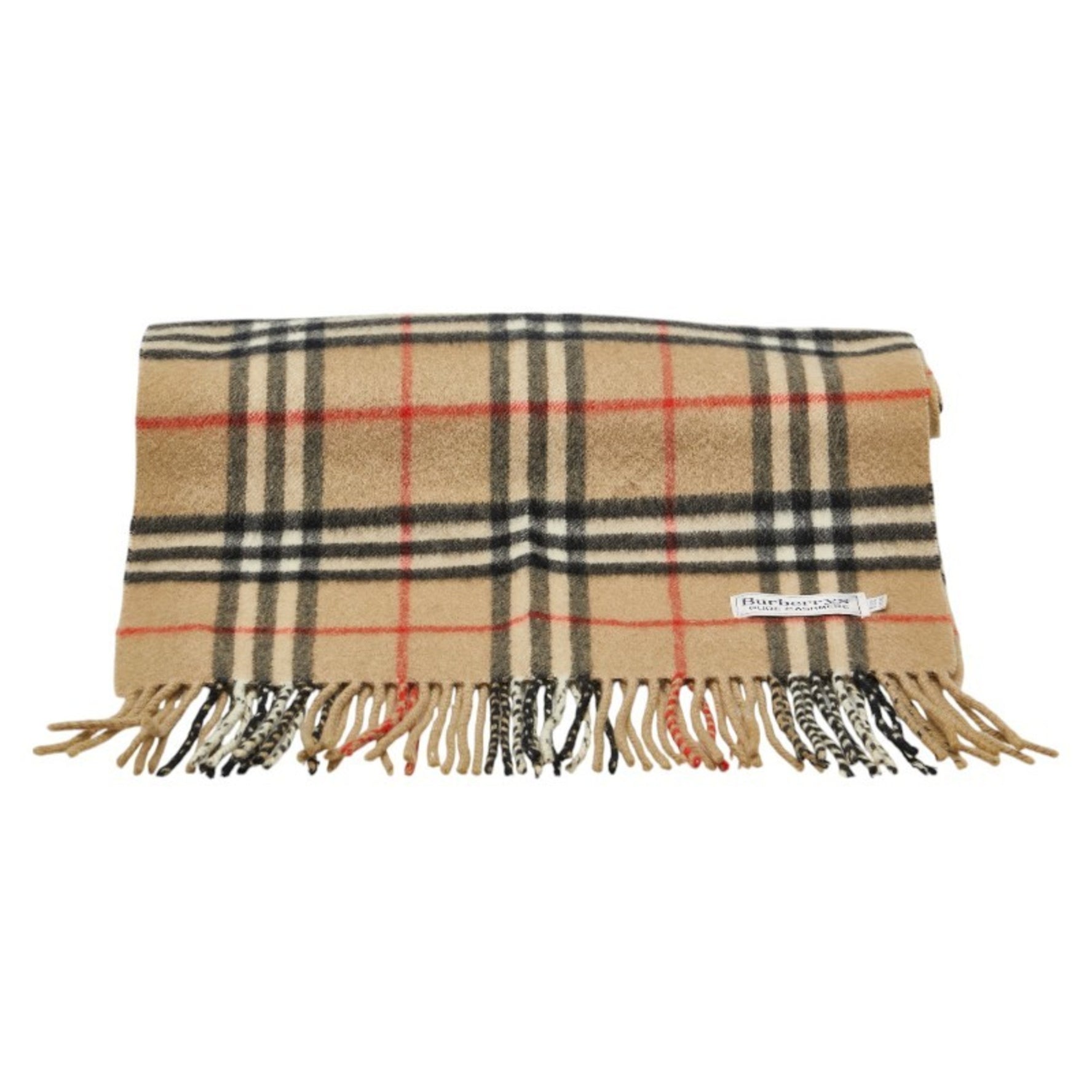 Burberry Nova Check Scarf Beige Multicolor Cashmere Women's BURBERRY