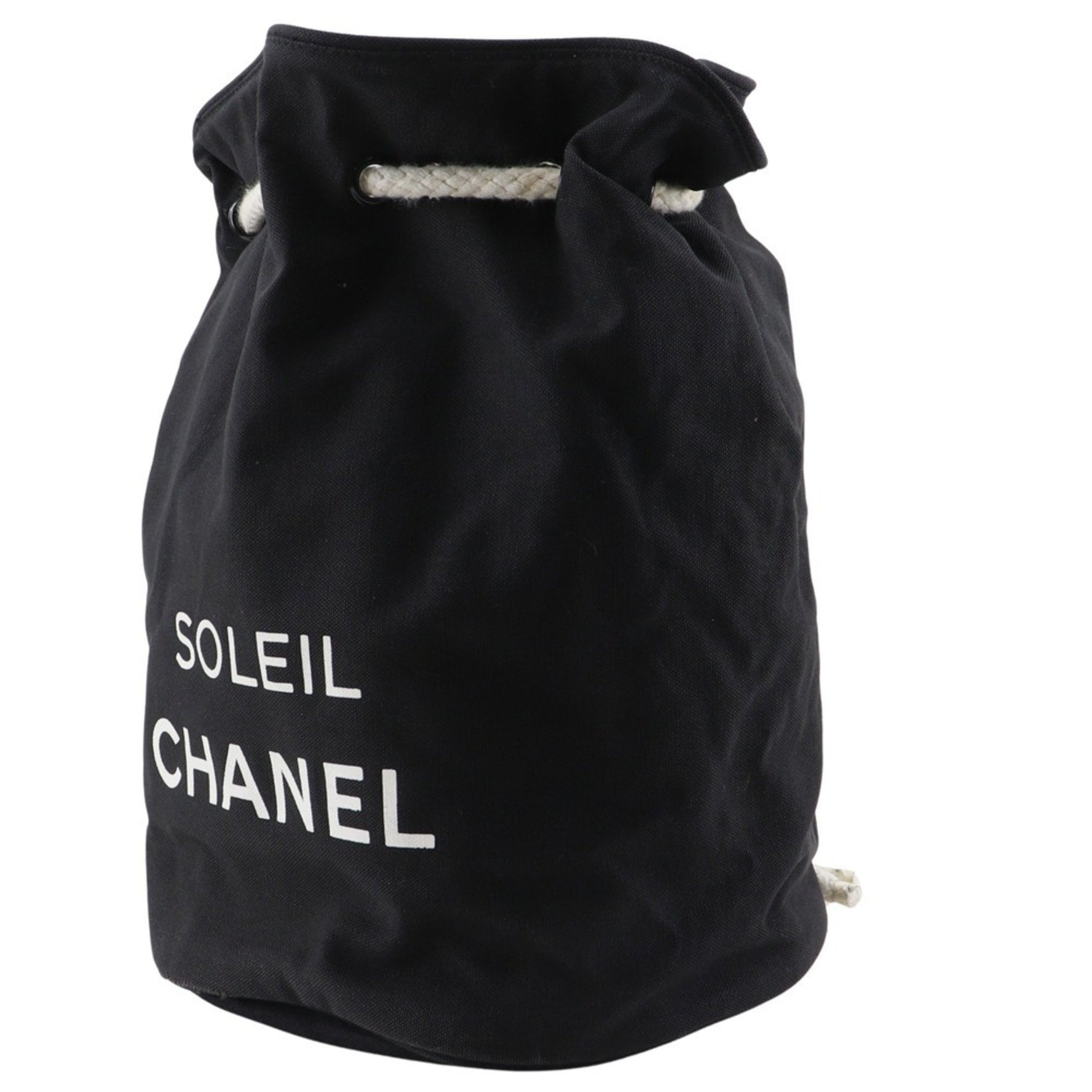Chanel SOLEIL drawstring shoulder bag, novelty, canvas