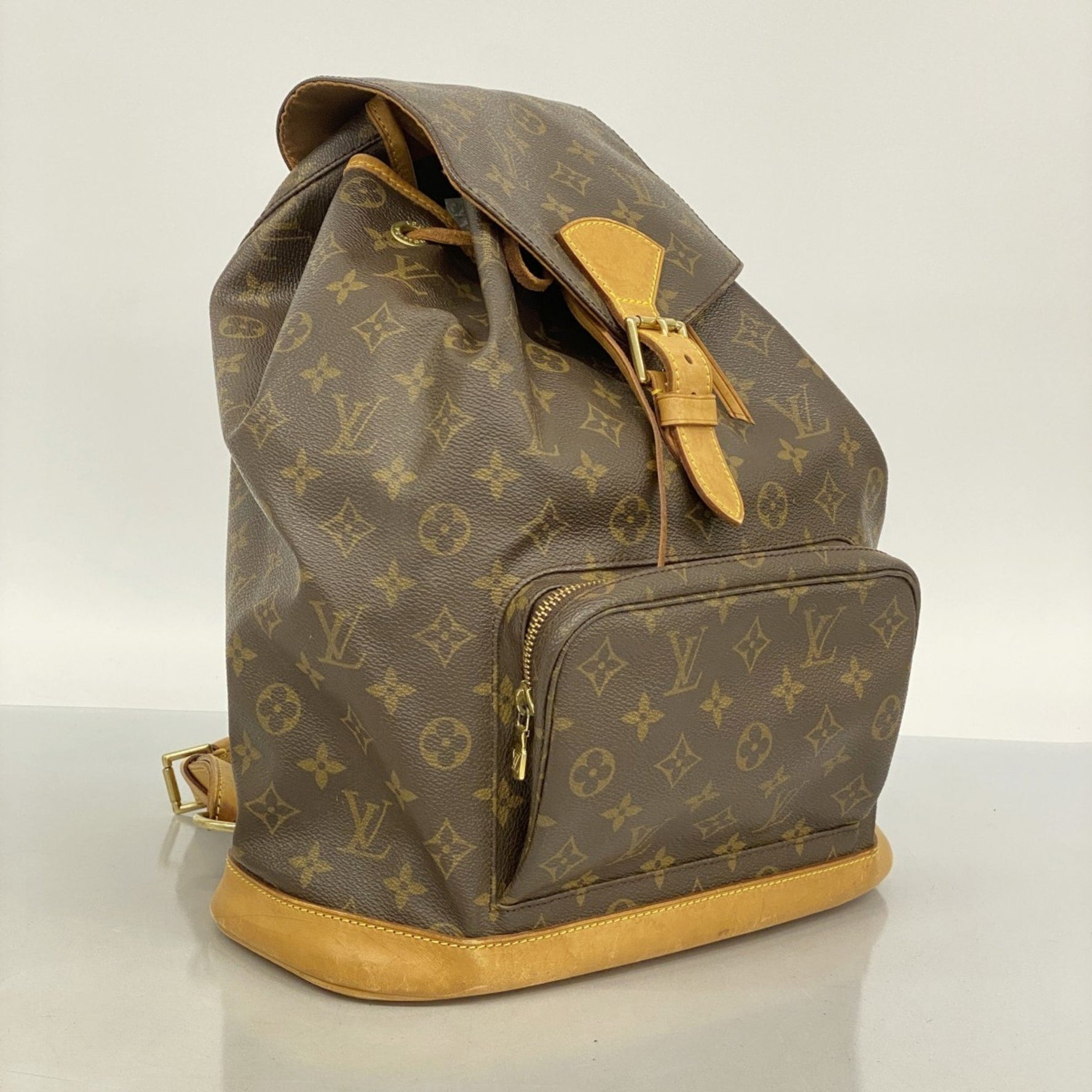 Louis Vuitton Monogram Montsouris Backpack M51135 Brown Women's