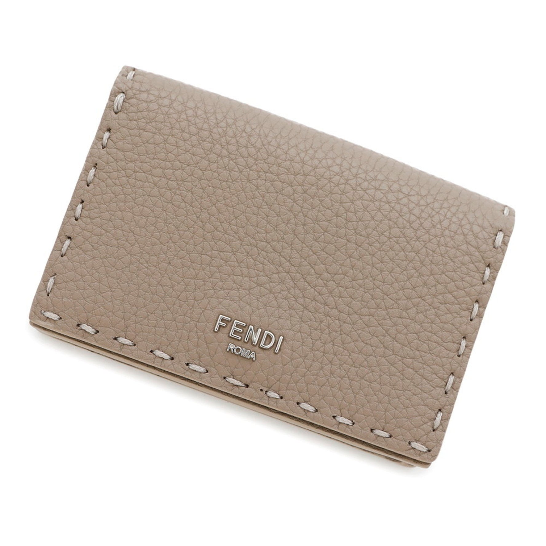 Fendi Business Card Holder/Card Case Peekaboo Selleria Pass