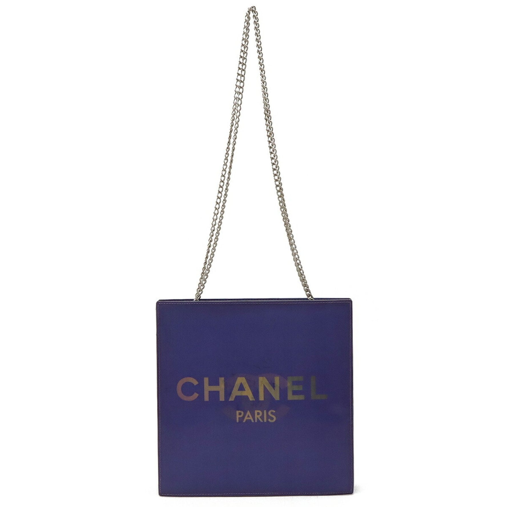 CHANEL Hologram Coco Mark Chain Shoulder Bag Vinyl