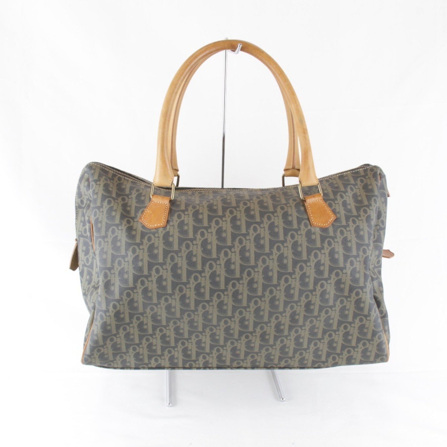 Christian Dior Trotter Boston Bag Monogram Canvas