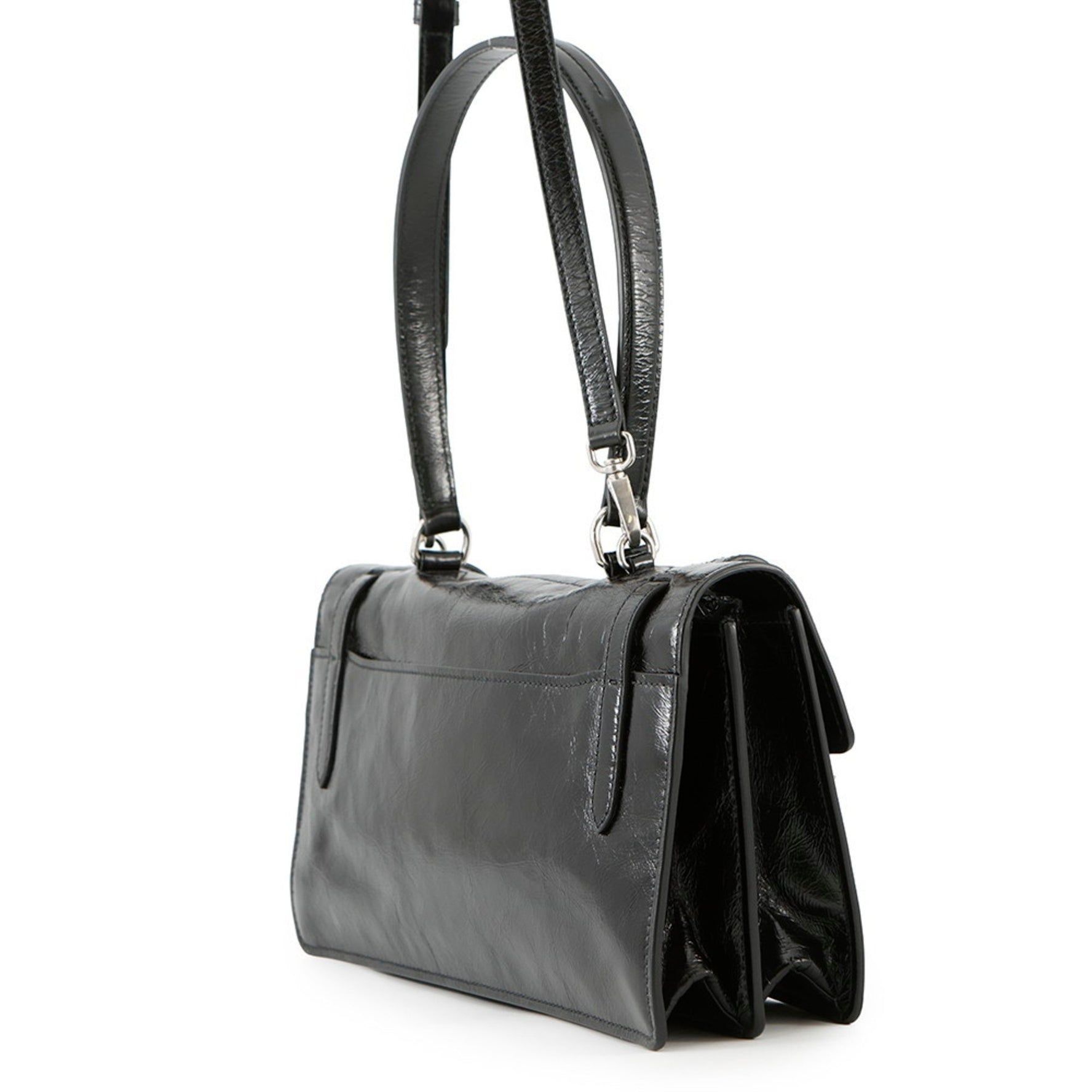 Prada Medium Leather Handbag Shoulder Bag in