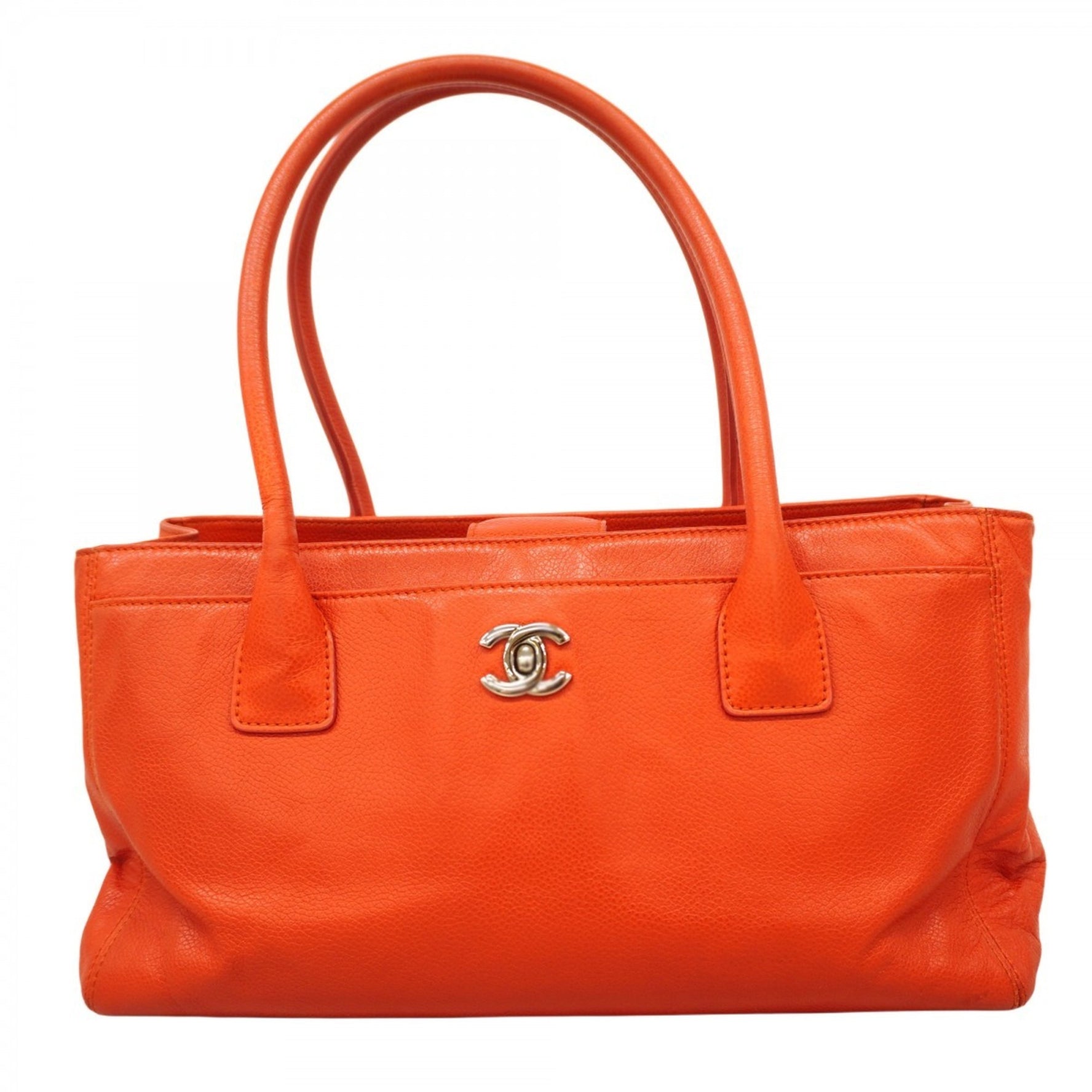Chanel Executive Leather Tote Bag, Red