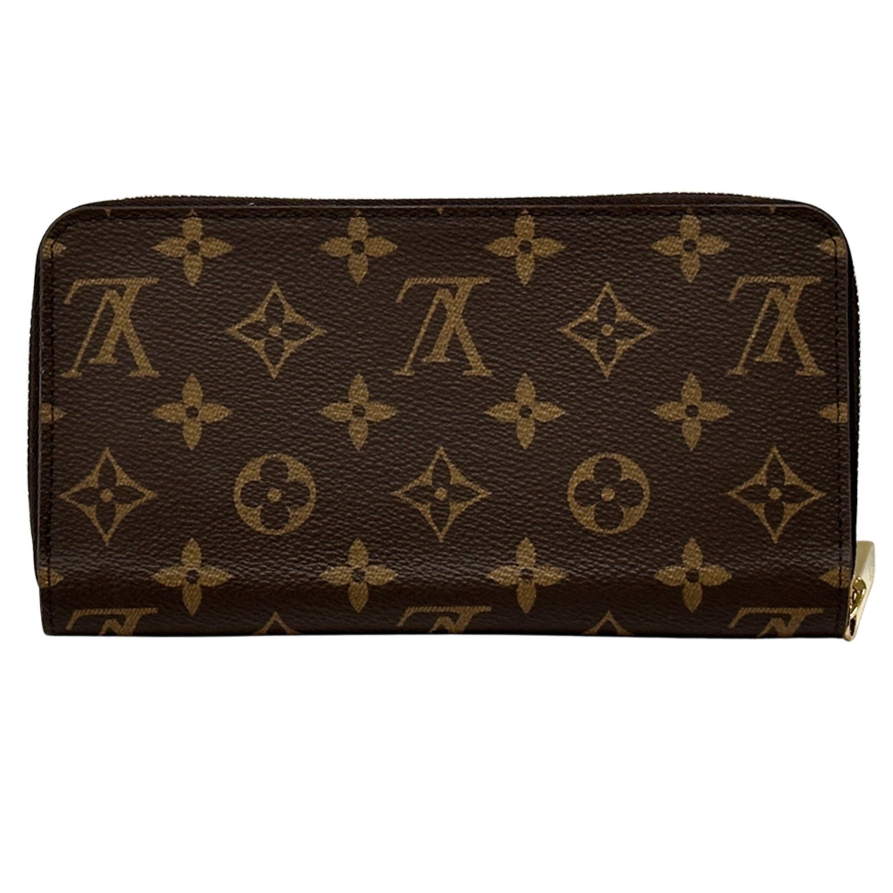 Louis Vuitton Monogram Canvas Zippy Wallet and Men's, Fuchsia, Brown, Wine Red, Round Zipper.