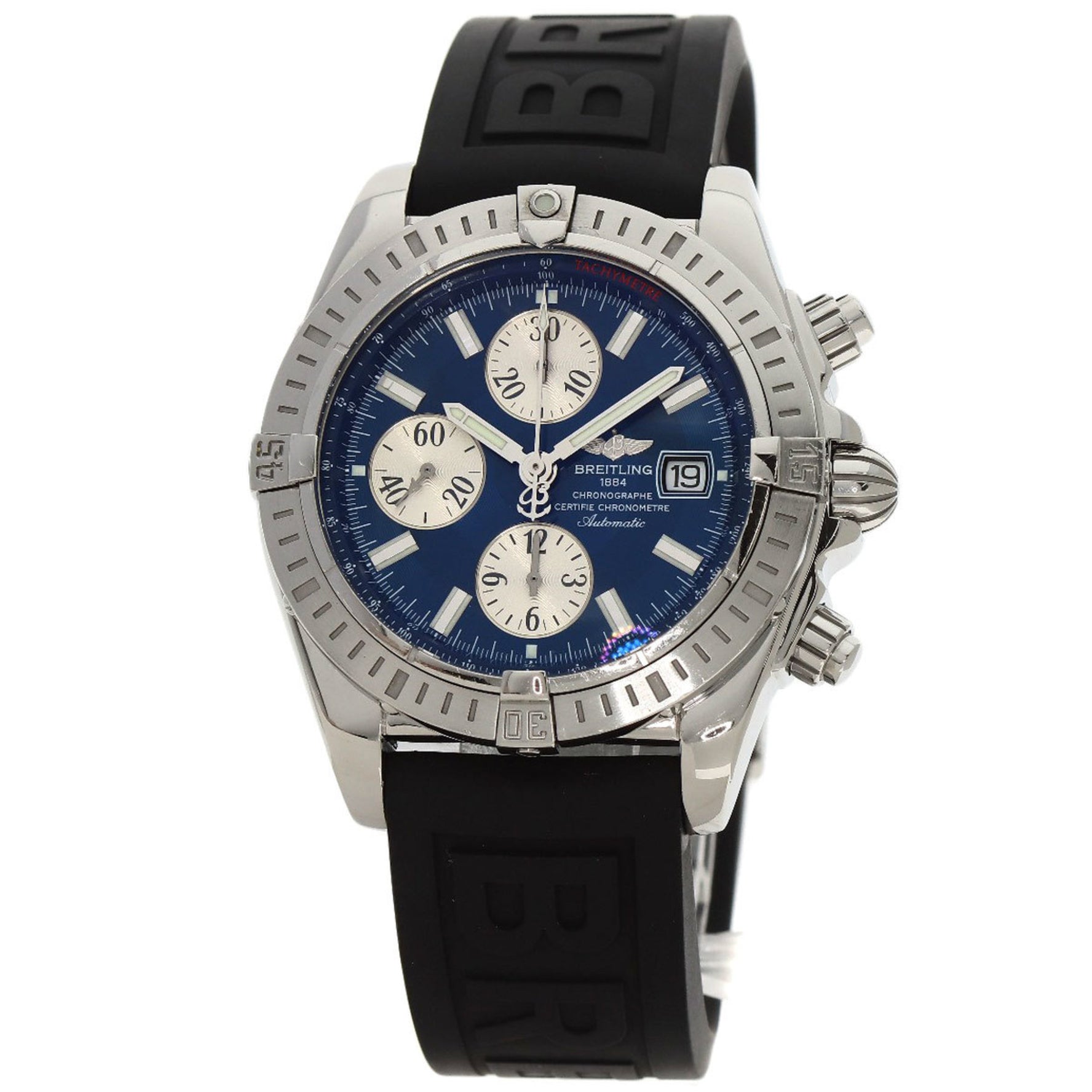 BREITLING Chronomat Evolution Watch Stainless Steel Rubber