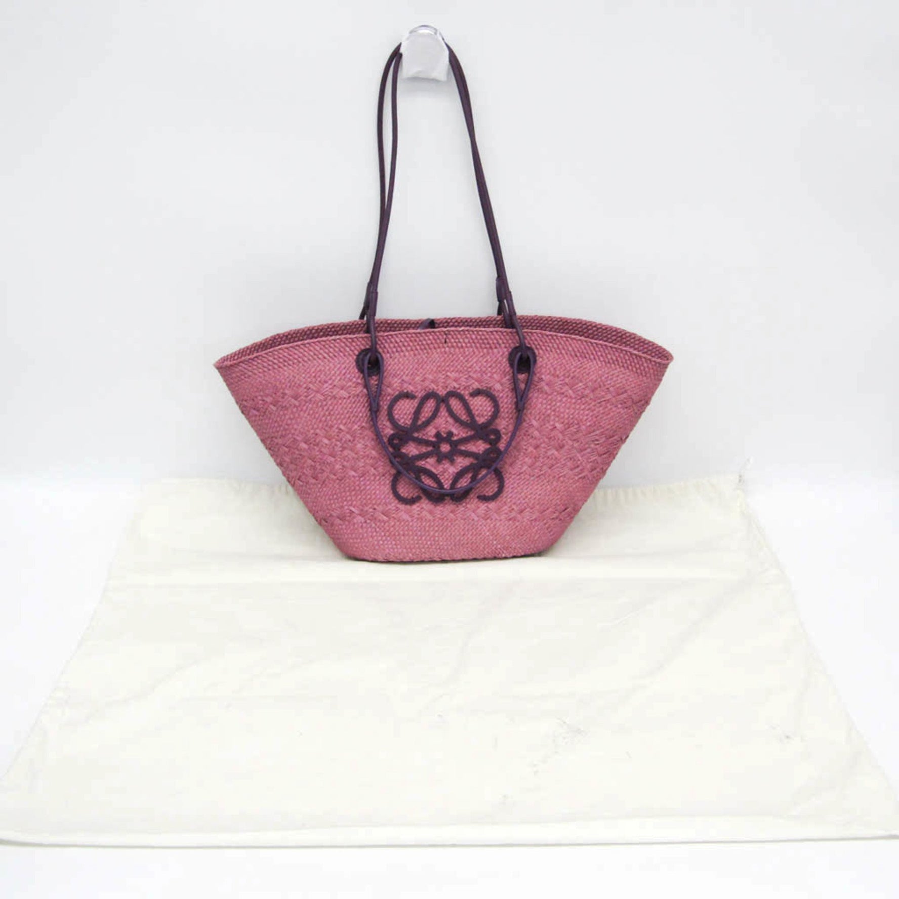 Loewe Anagram Basket Medium Leather Shoulder Bag,Tote Bag Pink,Purple