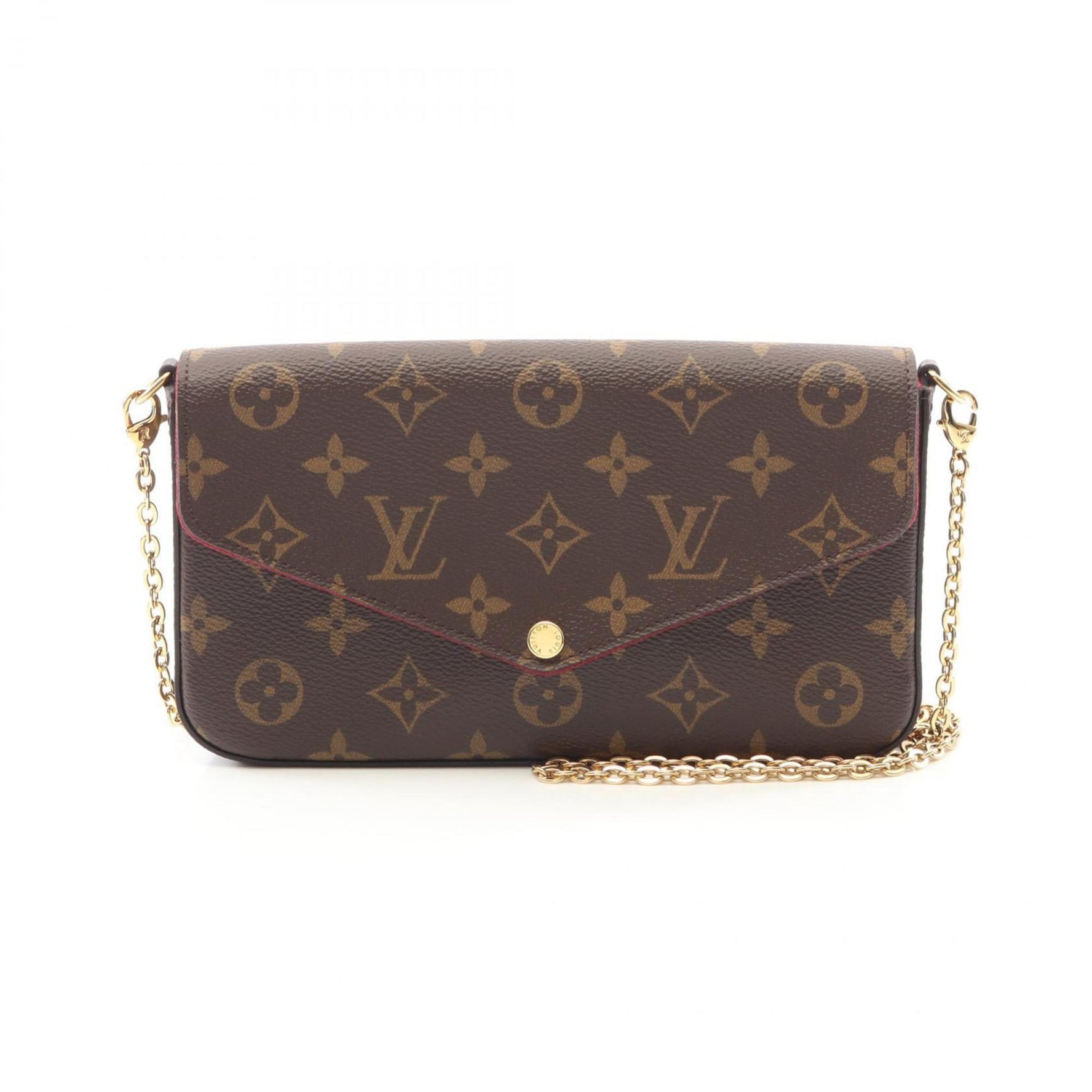 Louis Vuitton Felicie Pochette Shoulder Bag, Coated Canvas and Leather, Monogram