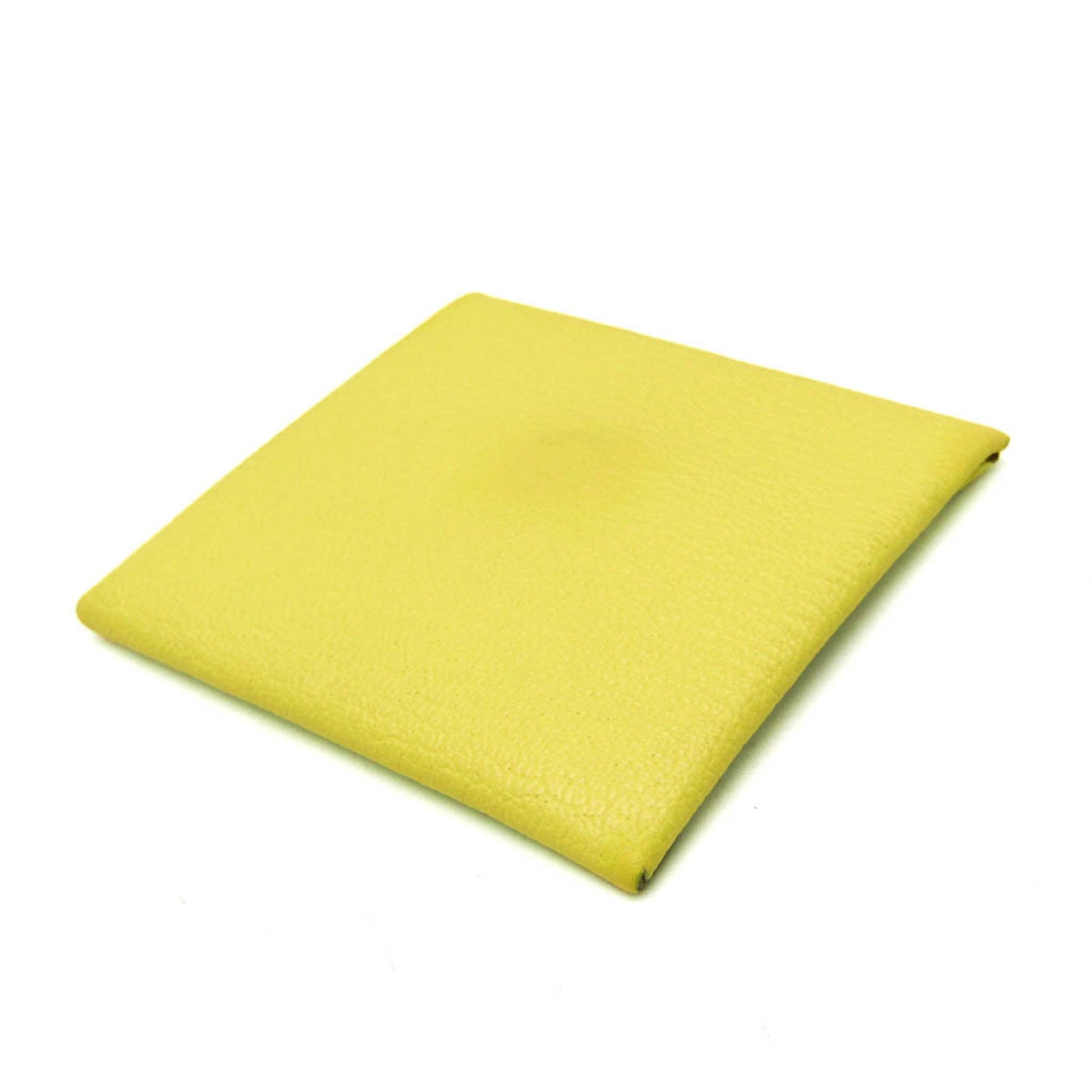 Hermes Bastia Women's Chevre Leather Coin Purse/coin Case Yellow