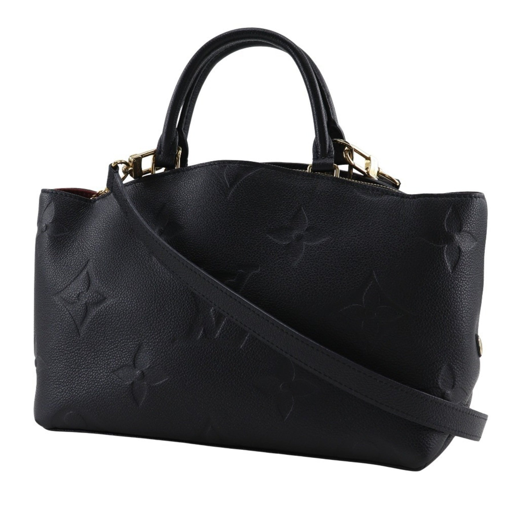 Louis Vuitton Petit Palais PM Handbag Monogram Empreinte Noir Black