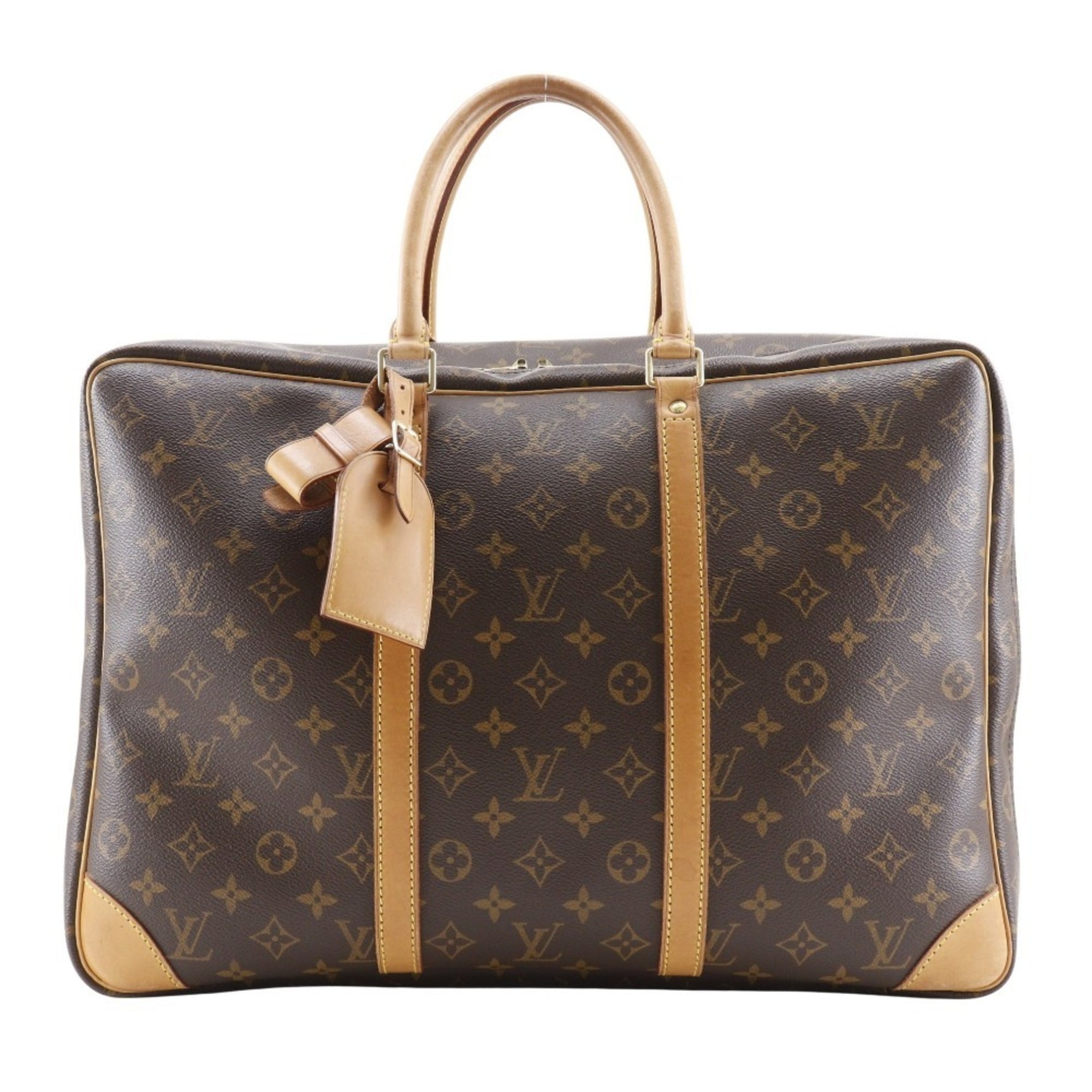 Louis Vuitton Sirius 45 Boston Bag M41408 Monogram Canvas 1999 Brown SP1919 Double Unisex