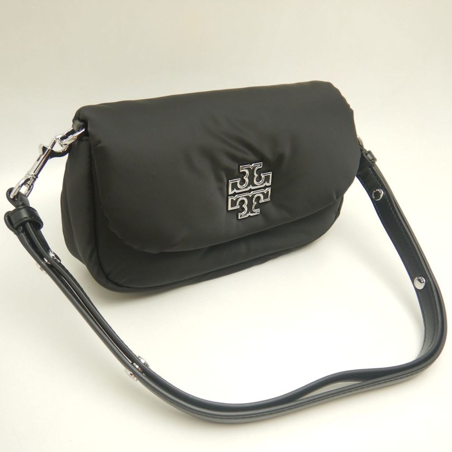 Tory Burch Convertible Crossbody Puffy Britain Nylon Shoulder Bag Outlet