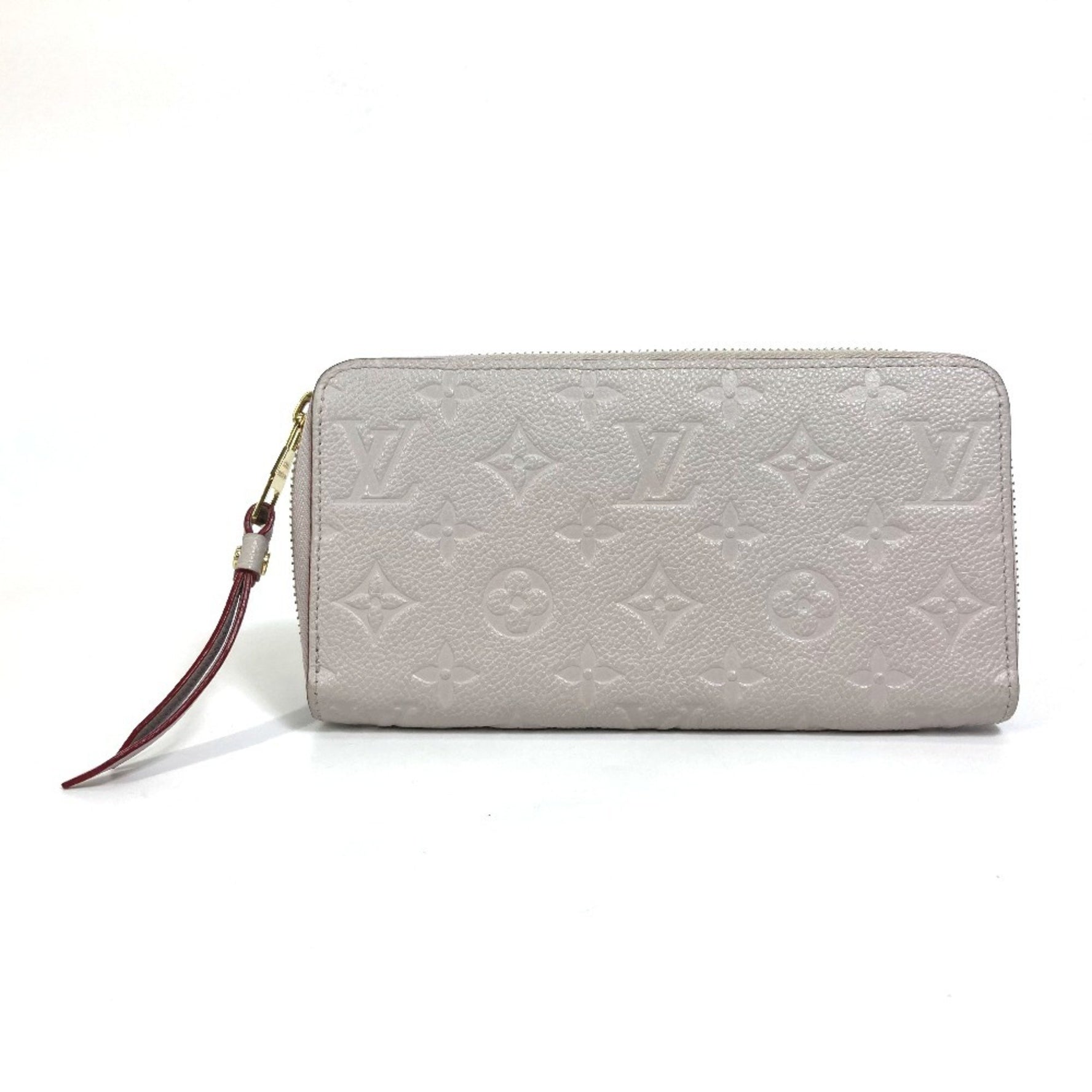 LOUIS VUITTON M69142 Monogram Empreinte Zippy Wallet, Leather, Women's, Blue Grey