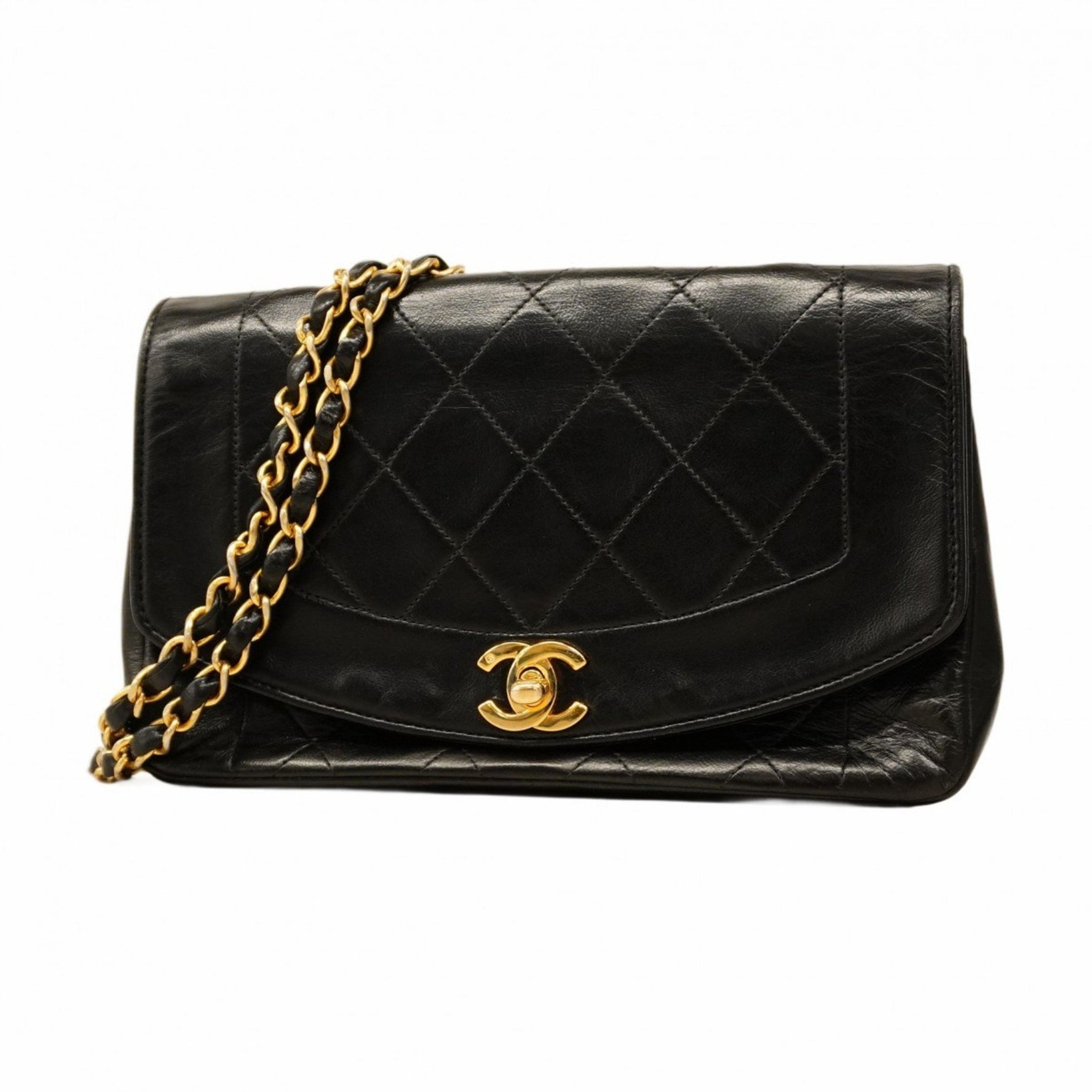 Chanel Diana Shoulder Bag with Chain Bag, Lambskin