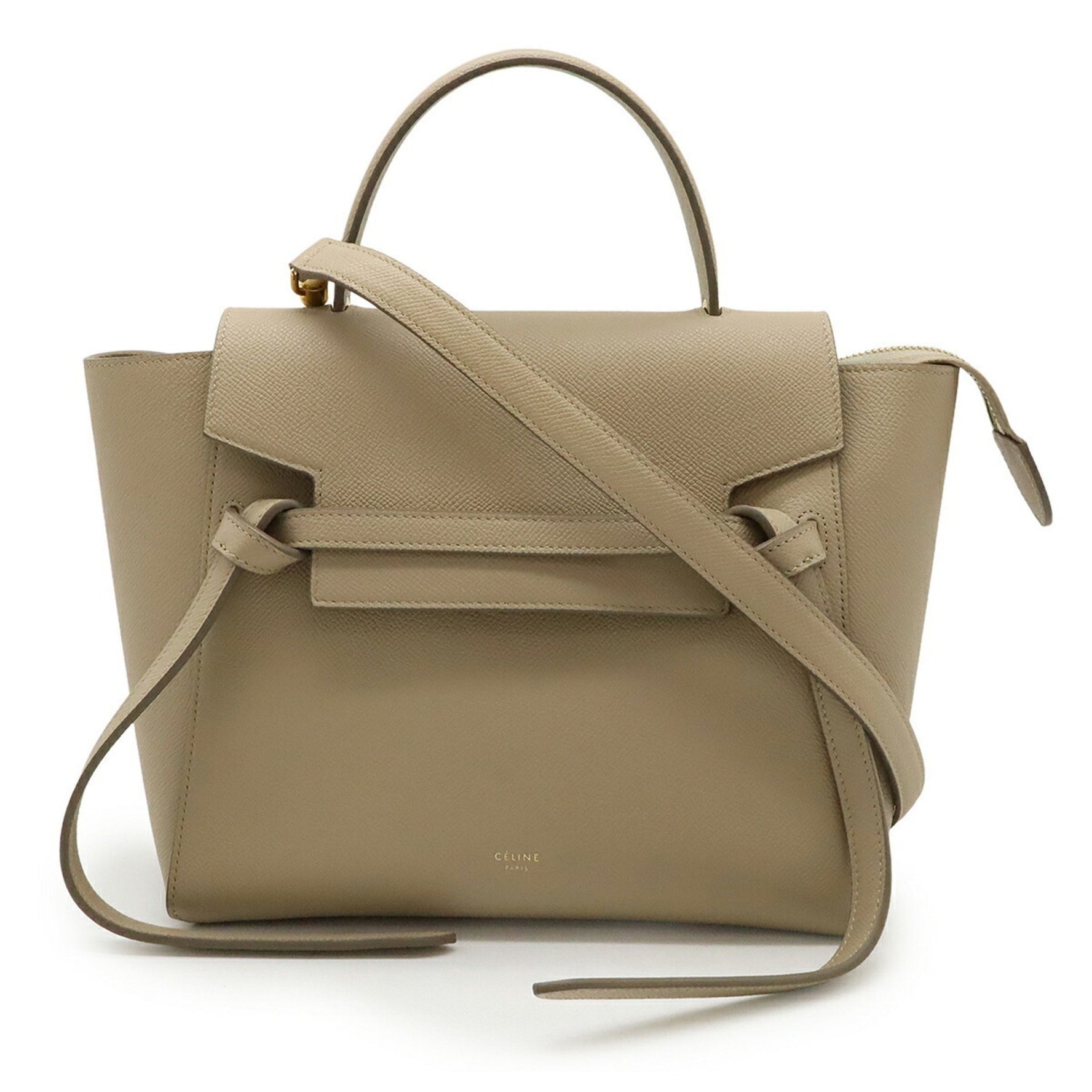 CELINE Micro Belt Bag, Handbag, Shoulder Calfskin Leather