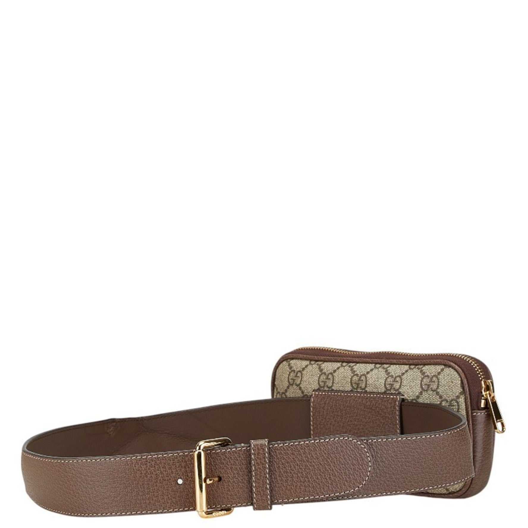 Gucci GG Supreme Ophidia Body Bag Waist Beige Multicolor PVC Leather