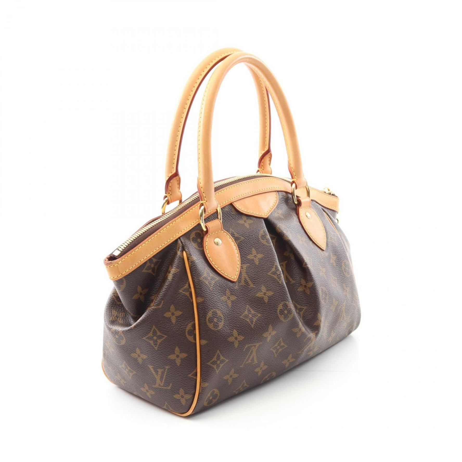 Louis Vuitton Tivoli PM Handbag, Coated Canvas and Leather, Monogram
