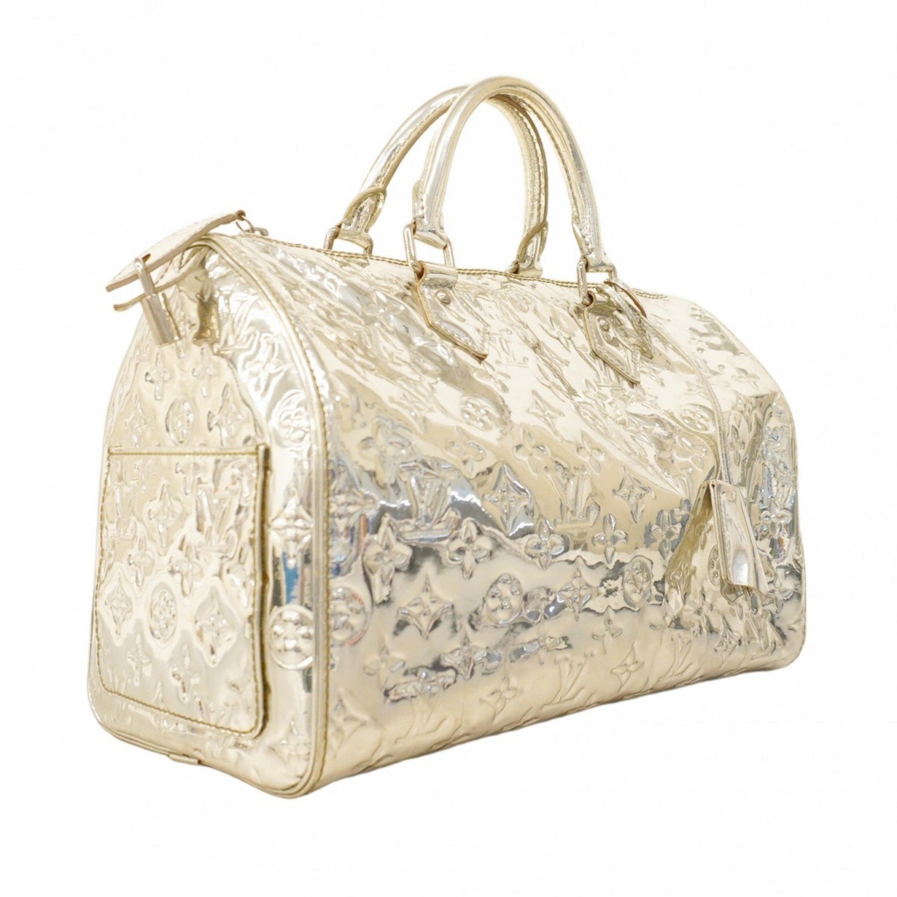 Louis Vuitton Monogram Miroir Speedy 30 Handbag Argent Women's