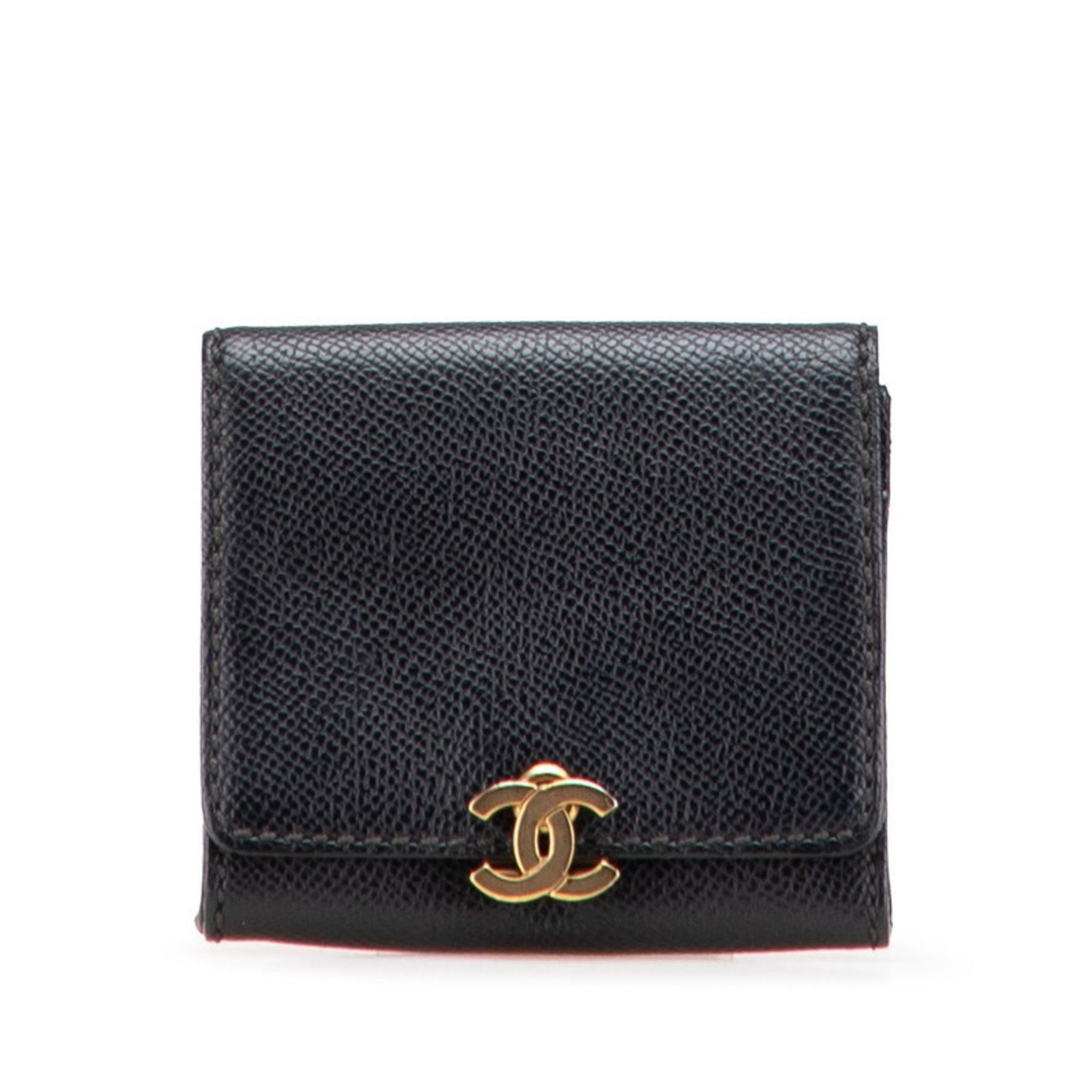 CHANEL Coco Mark Wallet/Coin Case Caviar Leather