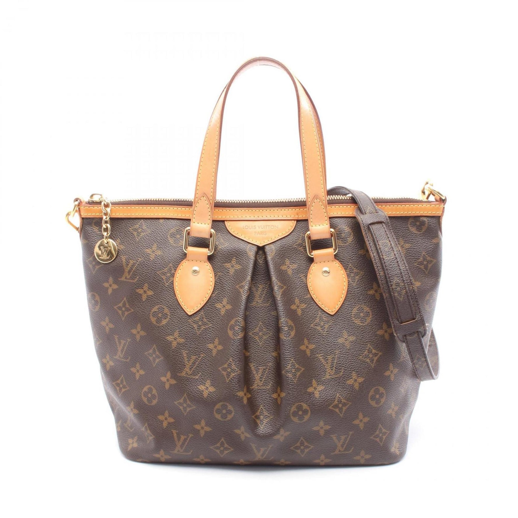 Louis Vuitton Palermo PM Monogram Handbag Coated Canvas Leather