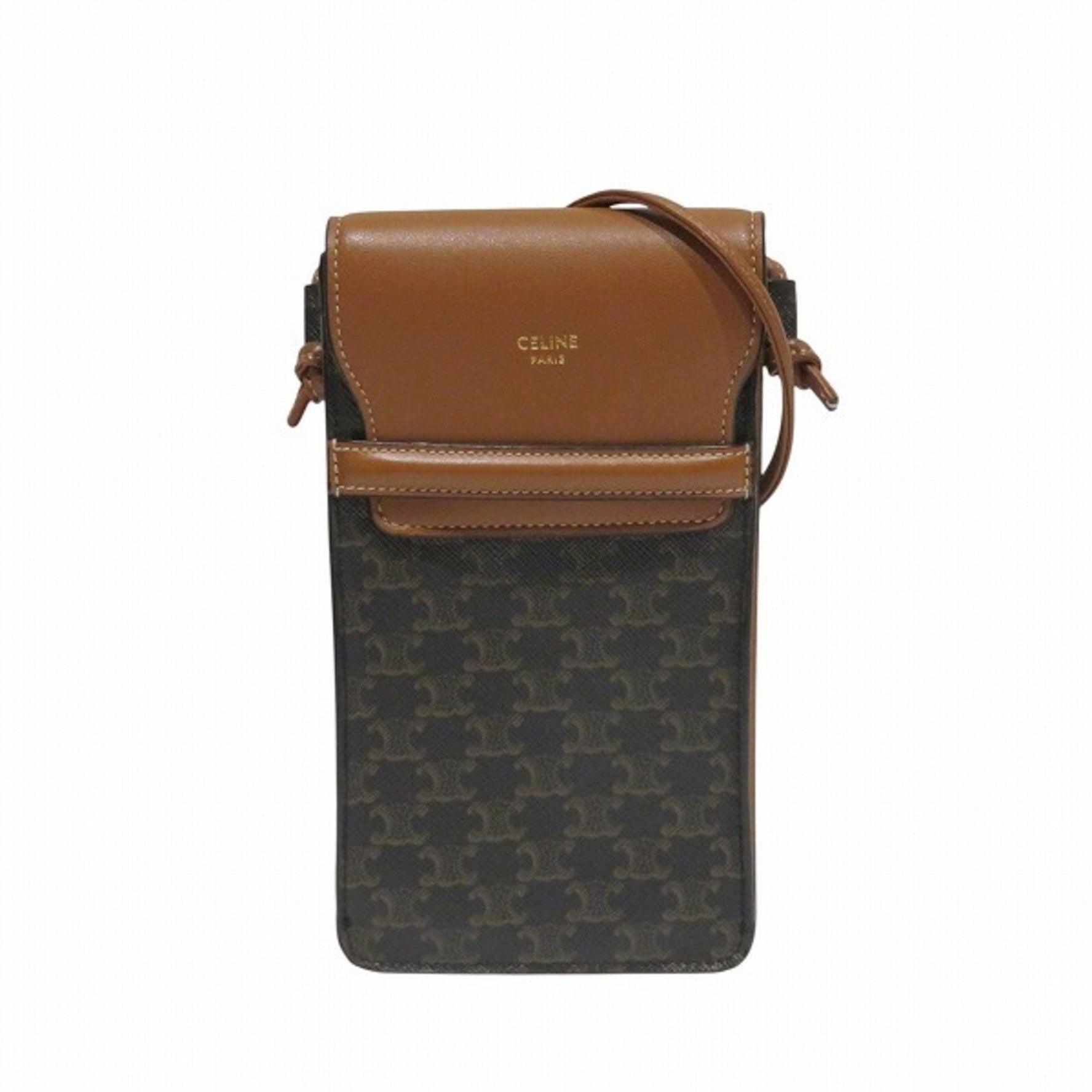 Celine Triomphe Phone Pouch Smartphone Pochette Bag Shoulder