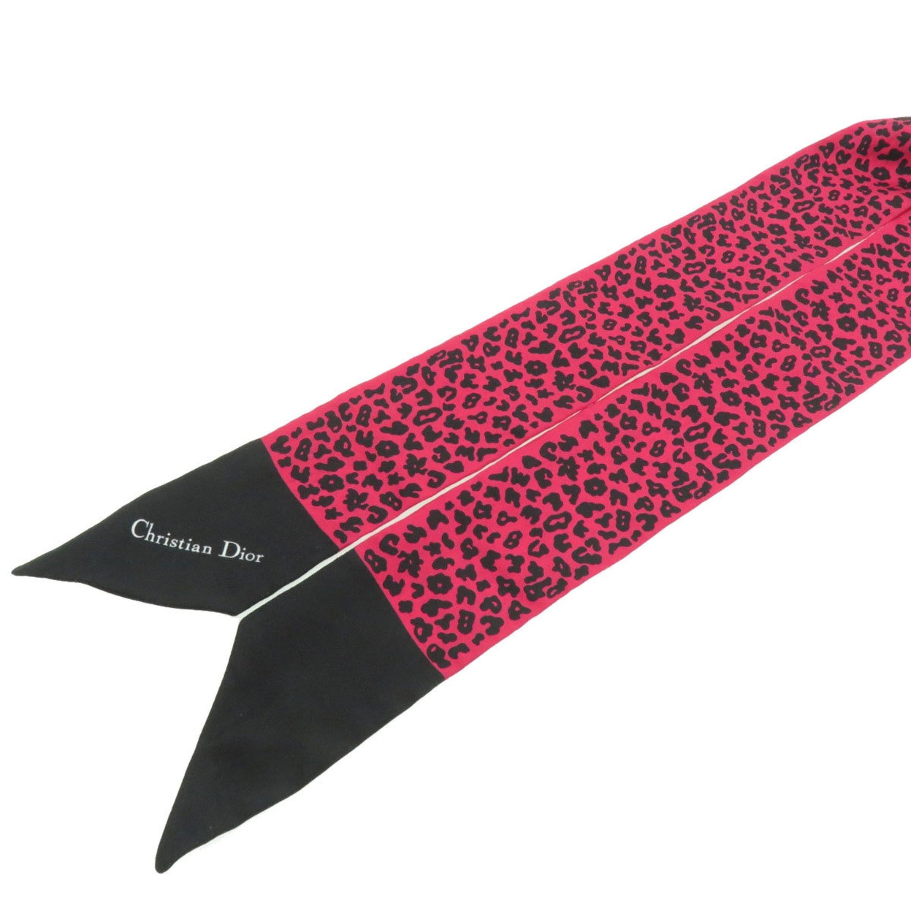 Christian Dior Mitza Leopard Scarf Silk