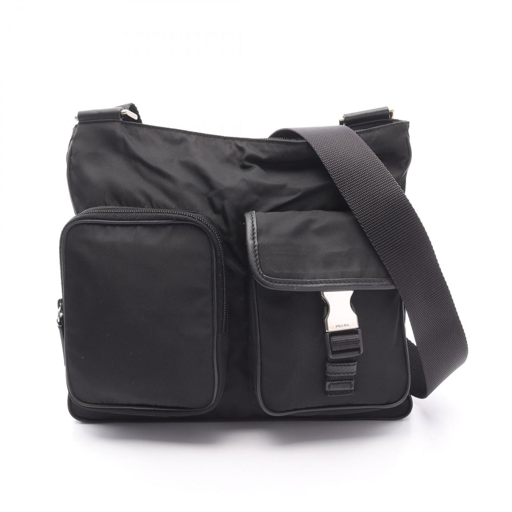 Prada shoulder bag in nylon and Saffiano leather