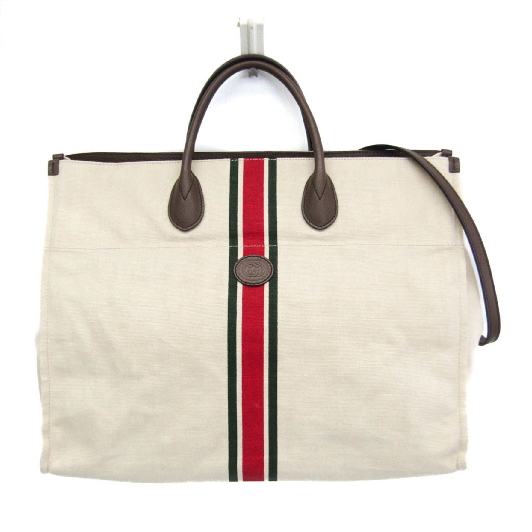 Gucci Sherry Line Interlocking G Men,Women Canvas,Leather Shoulder Bag,Tote Bag