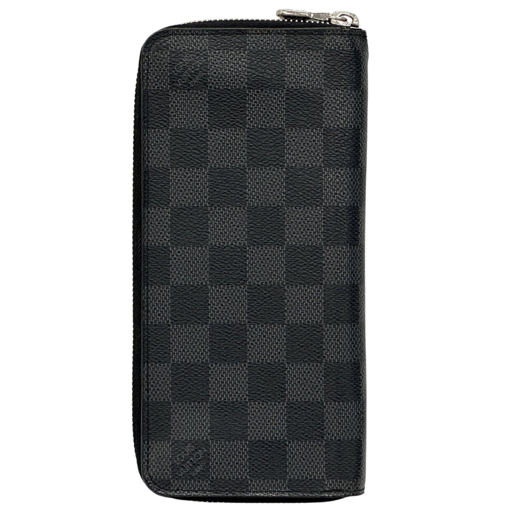 Louis Vuitton Damier Graphite Canvas Zippy Wallet Vertical Gray