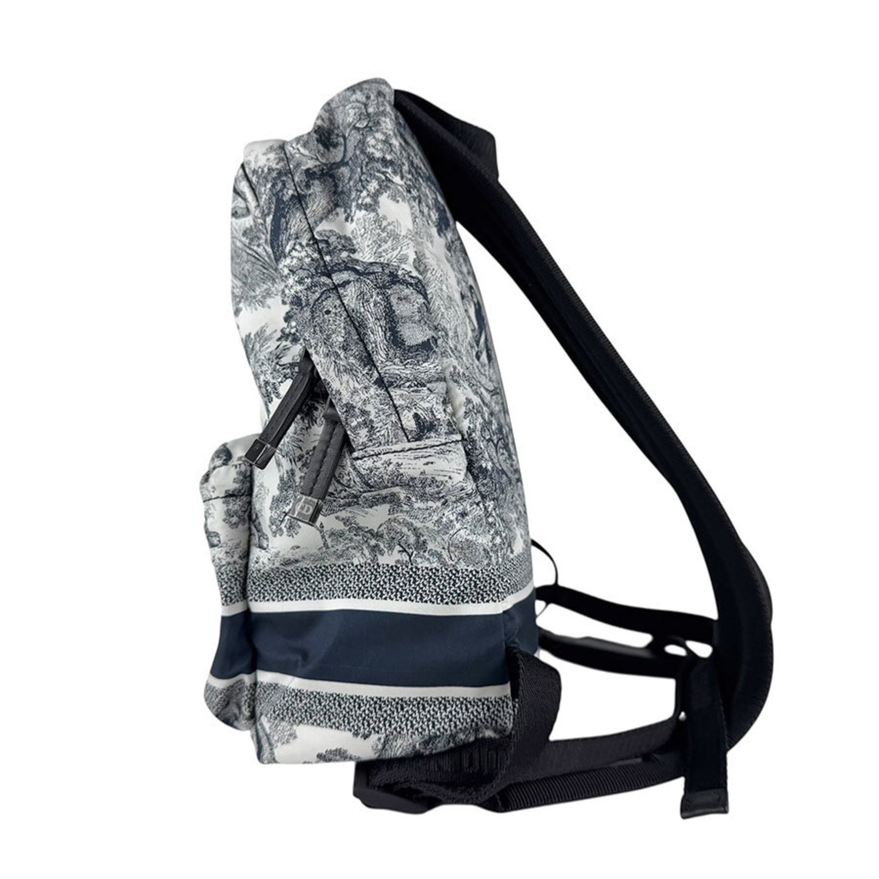 Christian Dior Lux Small Nylon Backpack in Navy and Black