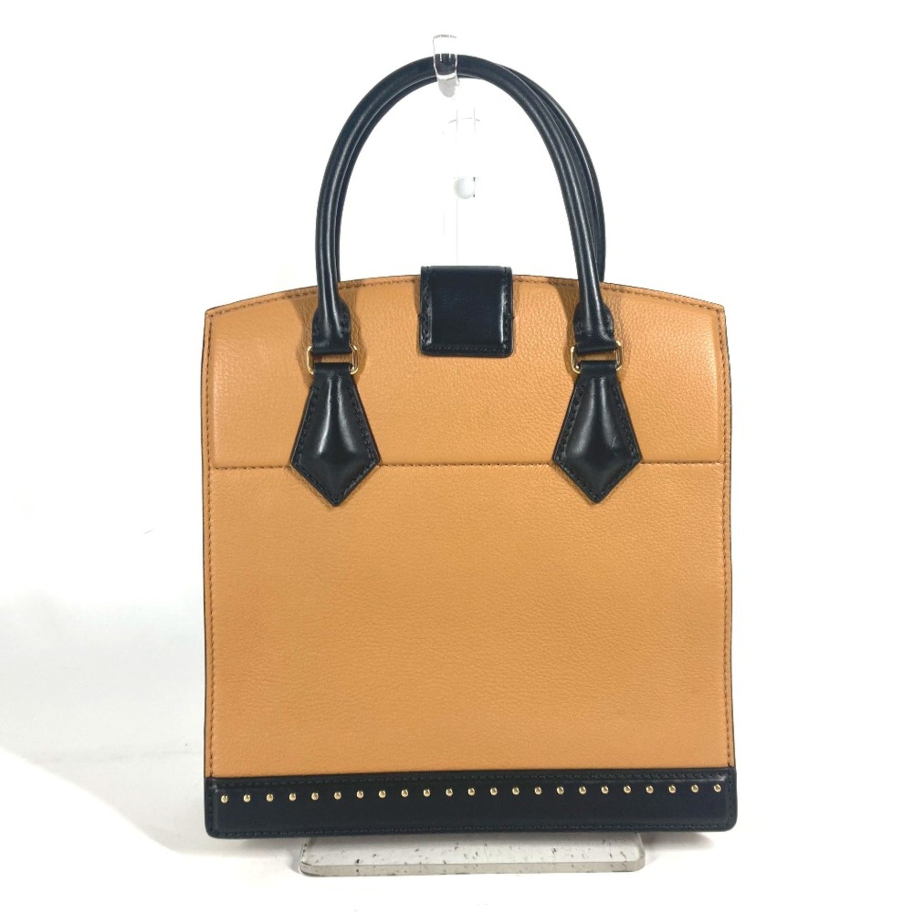 Louis Vuitton Studs Bicolor Bag Tote Bag Hand Bag Black