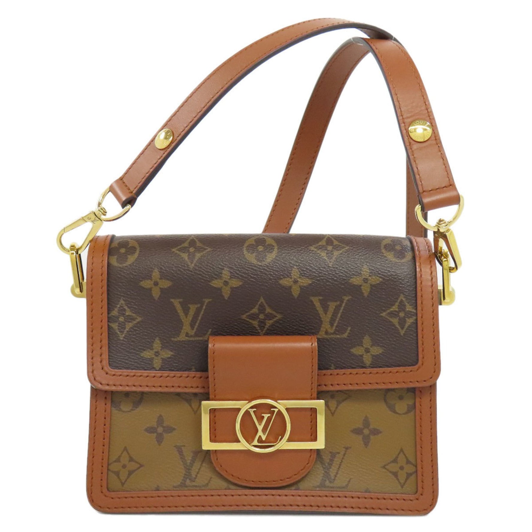 Louis Vuitton Dauphine MINI Shoulder Bag Monogram Reverse LOUIS VUITTON