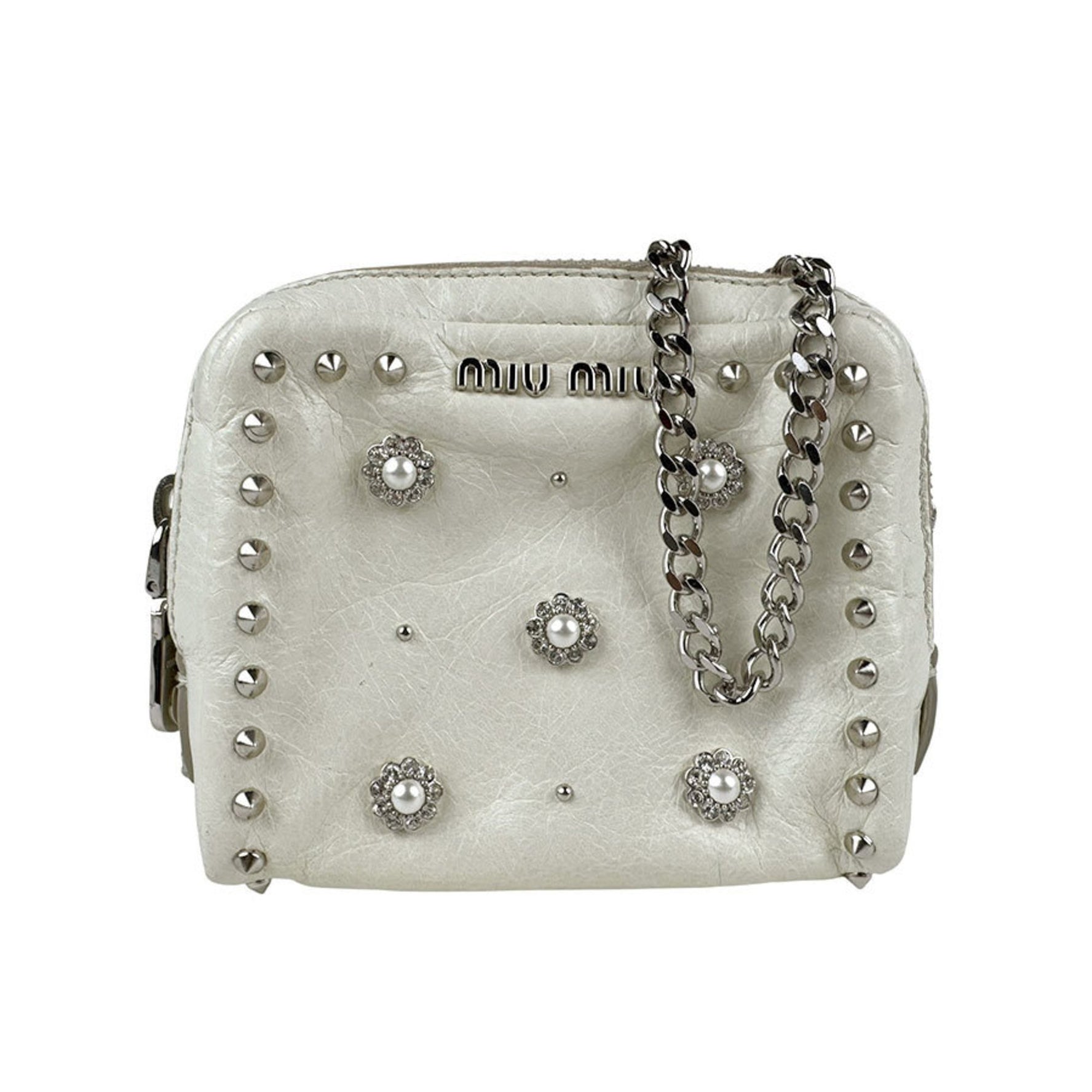 Miu Miu Miu shoulder bag in leather and silver